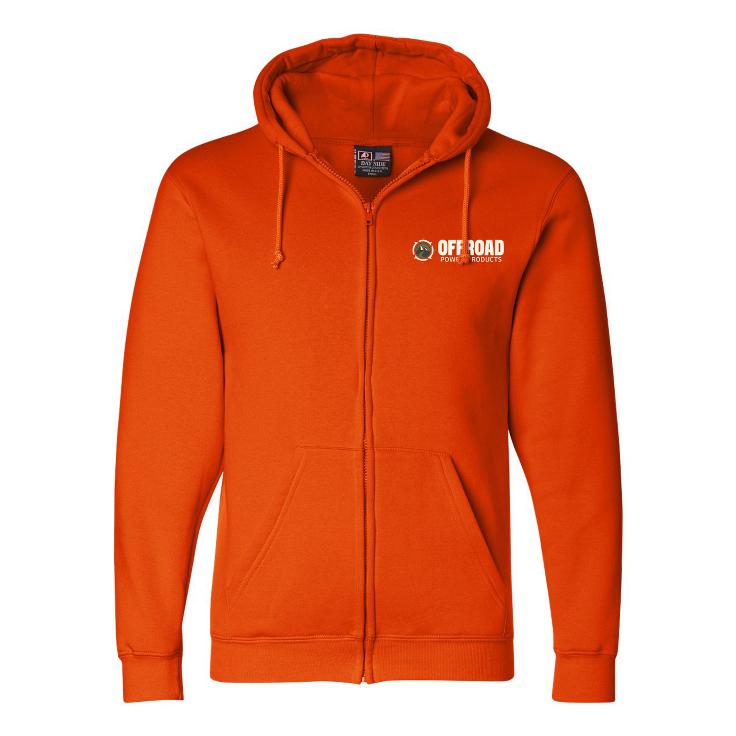 Bayside USA-Made Full-Zip Hooded Sweatshirt 1