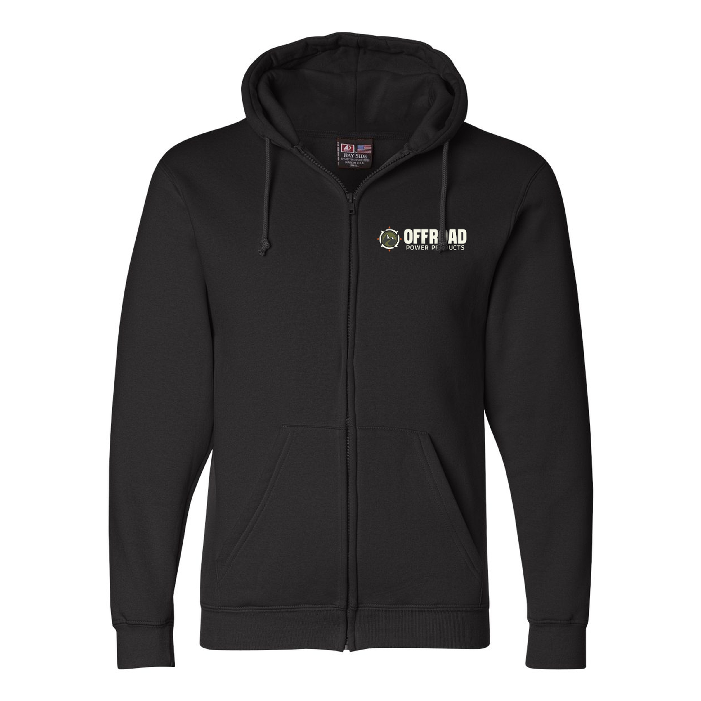 Bayside USA-Made Full-Zip Hooded Sweatshirt 1