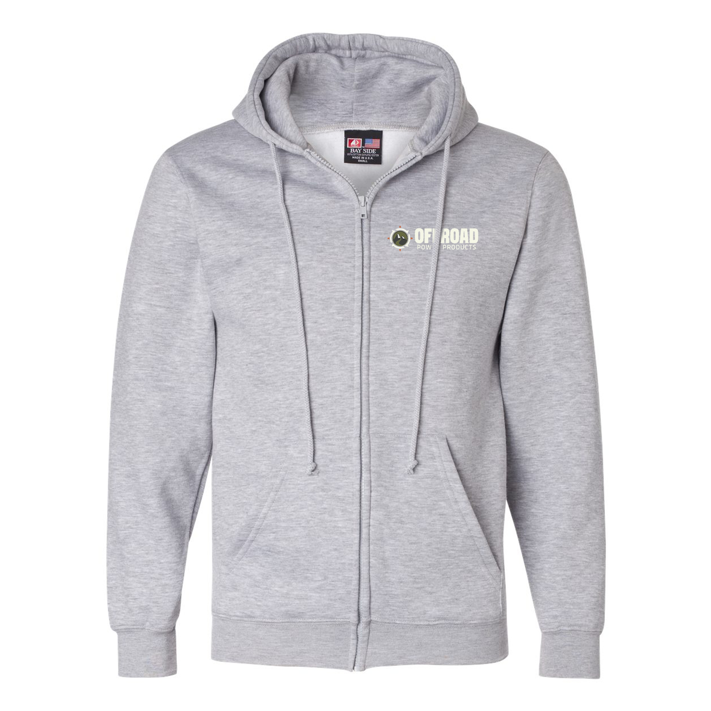 Bayside USA-Made Full-Zip Hooded Sweatshirt 1