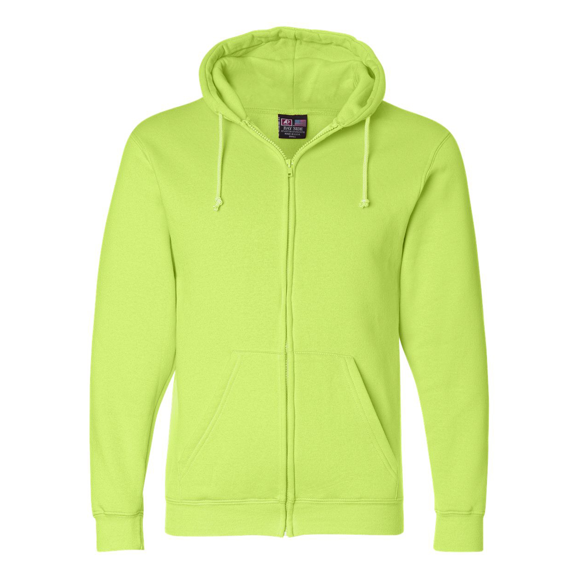 Bayside USA-Made Full-Zip Hooded Sweatshirt 1