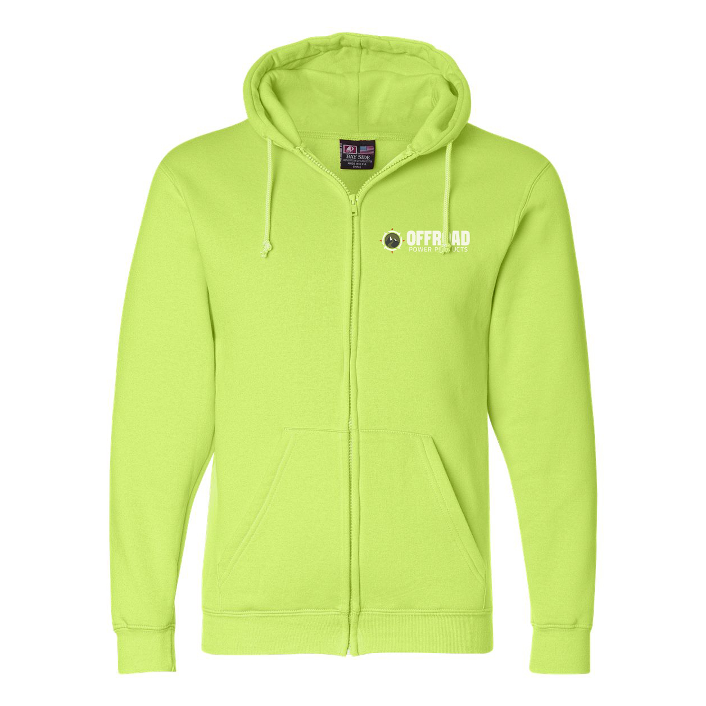 Bayside USA-Made Full-Zip Hooded Sweatshirt 1