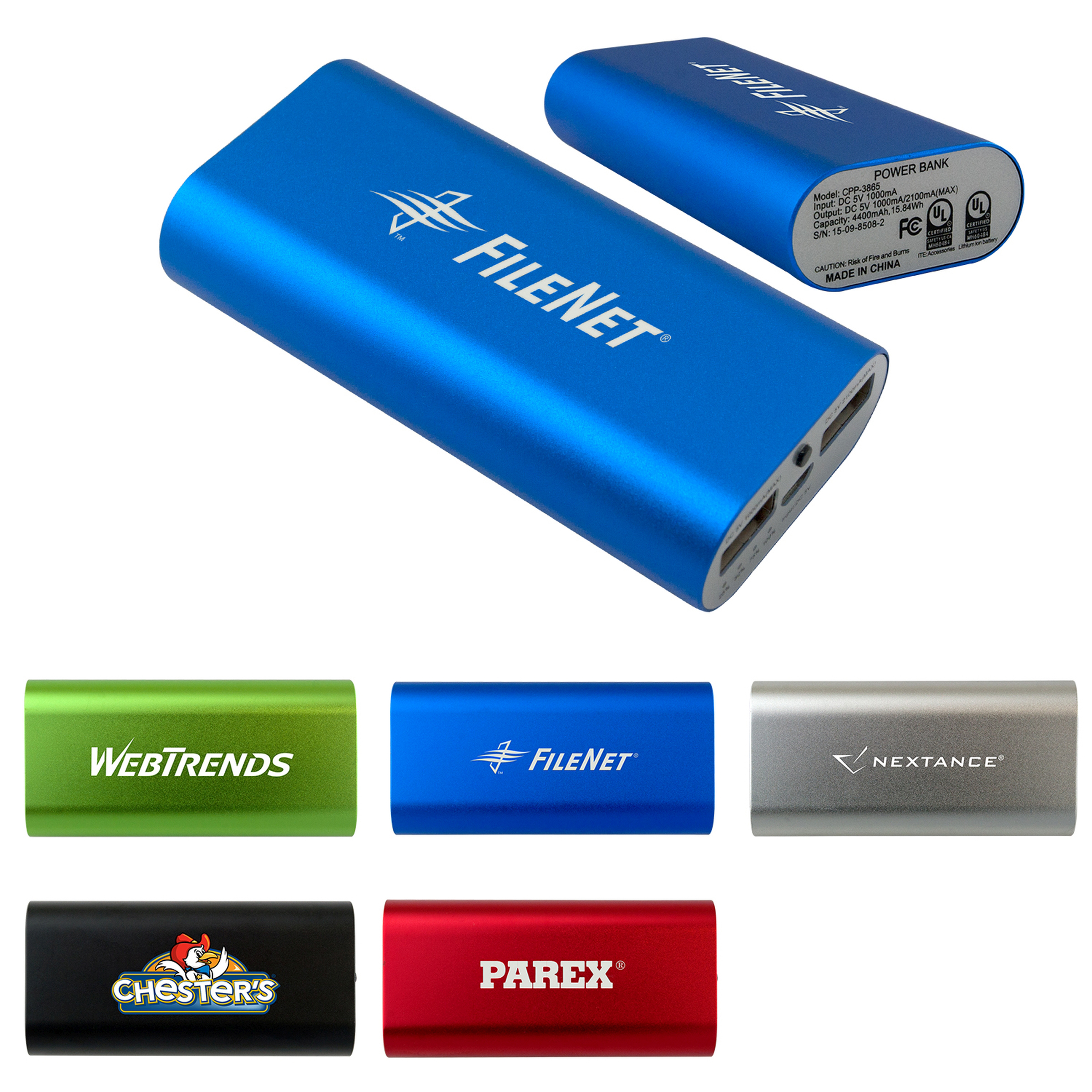 UL Brushed Metal Tablet Power Bank 1