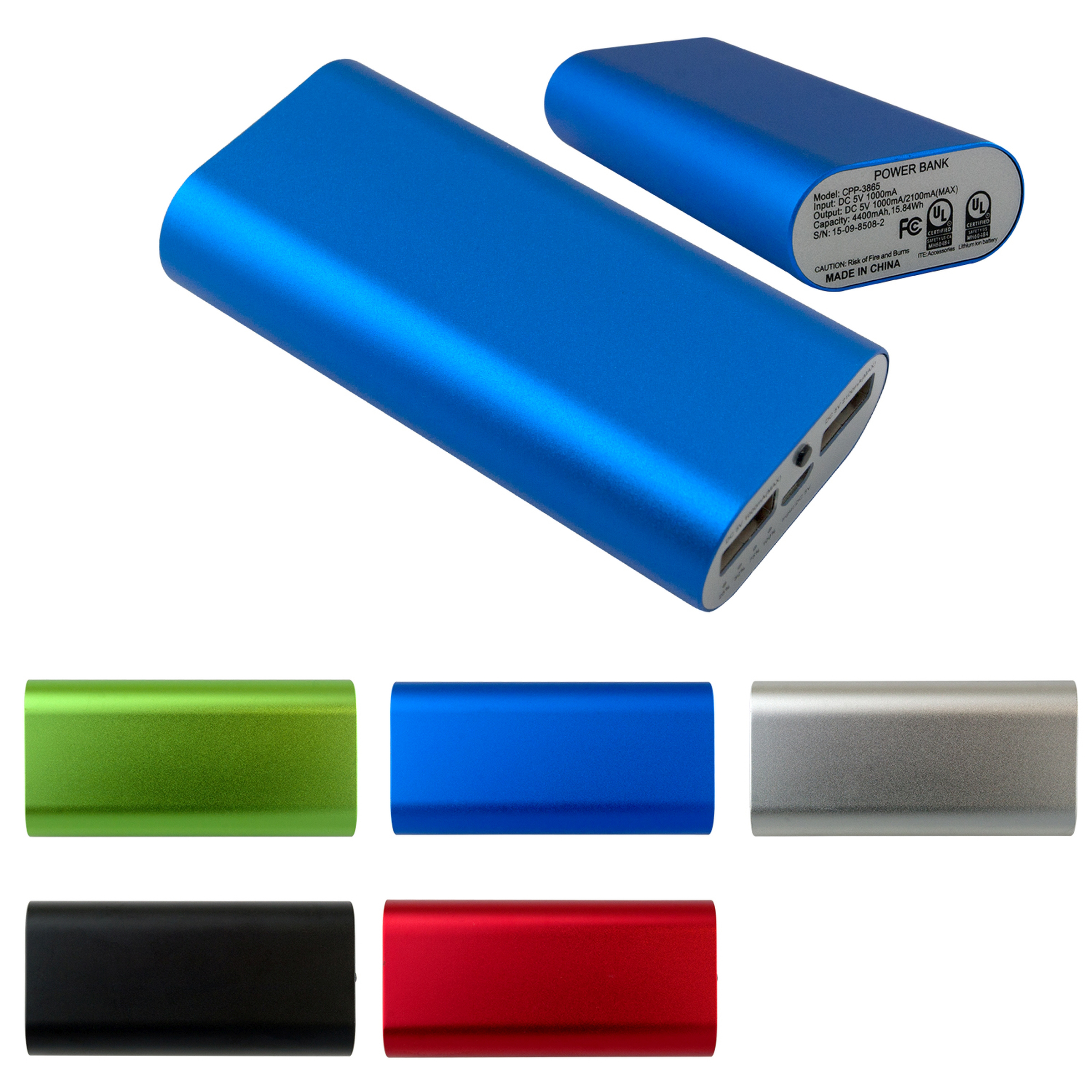 UL Brushed Metal Tablet Power Bank 1