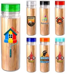 Clear View 18 oz. Full Color Bamboo Pattern Bottle 1 Clear View 18 oz. Full Color Bamboo Pattern Bottle 1