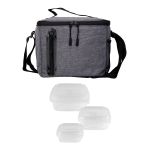 Portion Control Oval Cooler Lunch Set - Black Portion Control Oval Cooler Lunch Set - Black