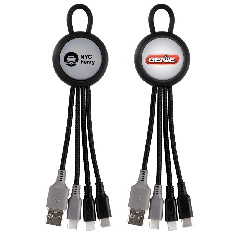 Light Up Loop Dual Input 3-In-1 Charging Cable 1 Light Up Loop Dual Input 3-In-1 Charging Cable 1