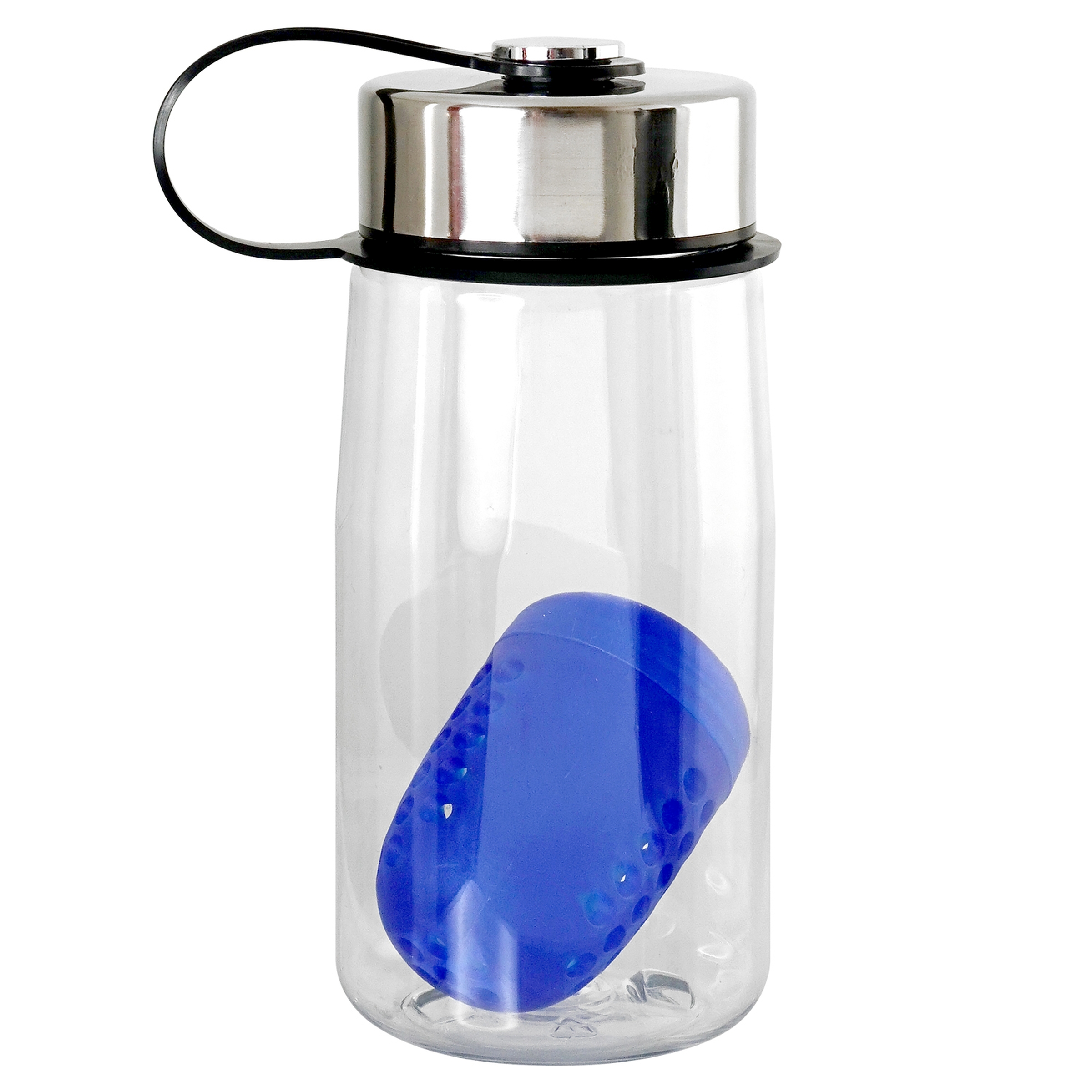 Metal Lanyard Lid 18 oz. Recycled Bottle with Floating Infuser 1