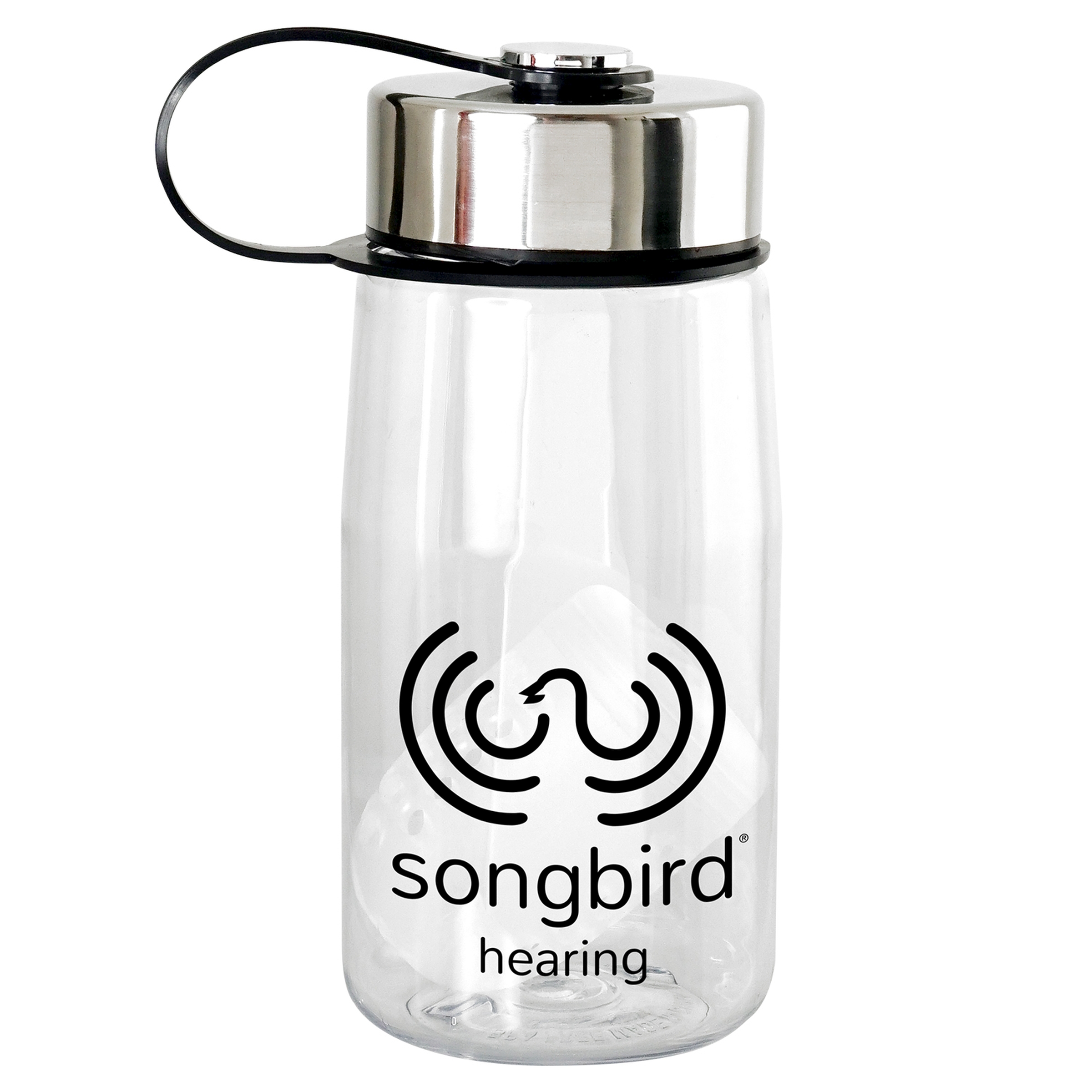 Metal Lanyard Lid 18 oz. Recycled Bottle with Floating Infuser 1