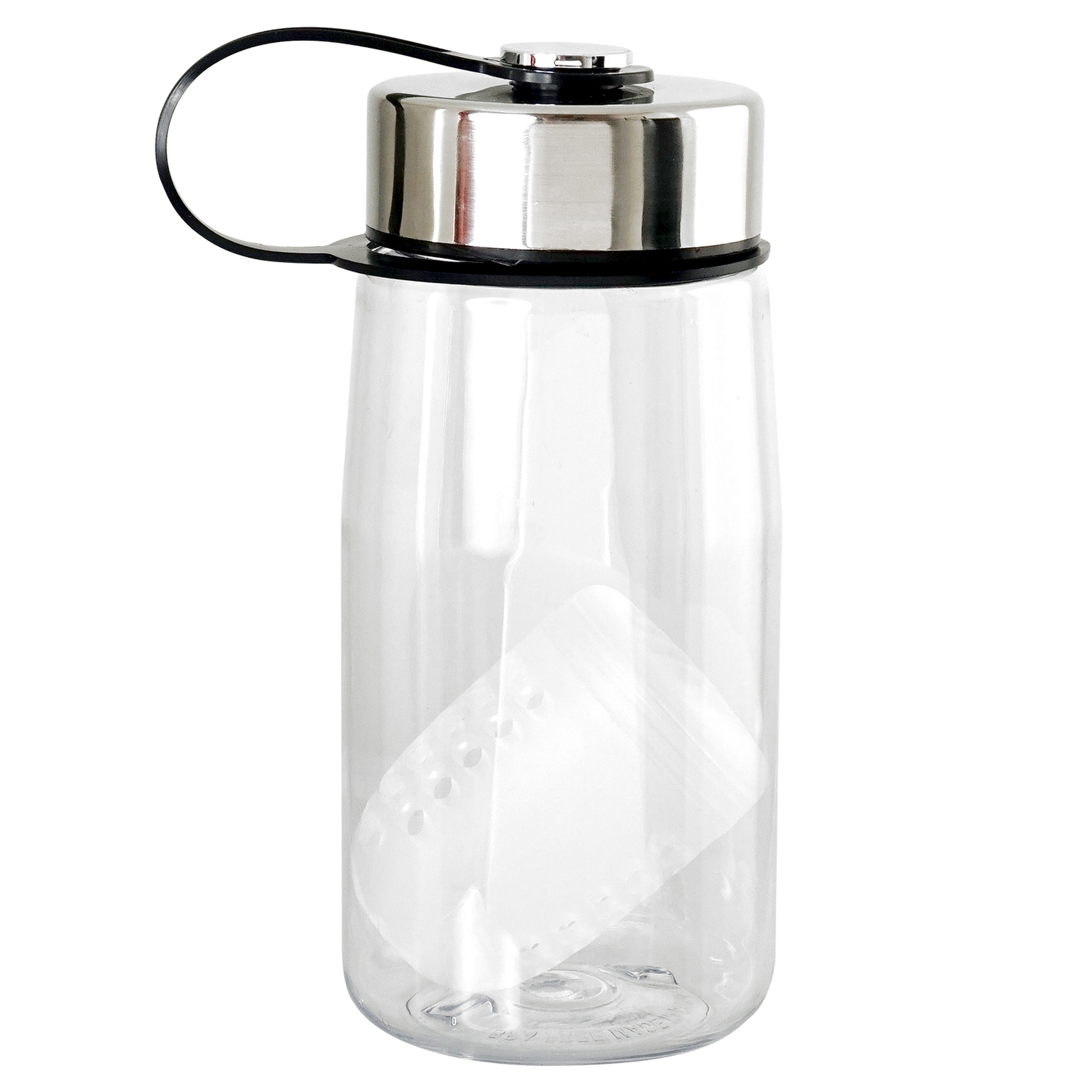 Metal Lanyard Lid 18 oz. Recycled Bottle with Floating Infuser 1