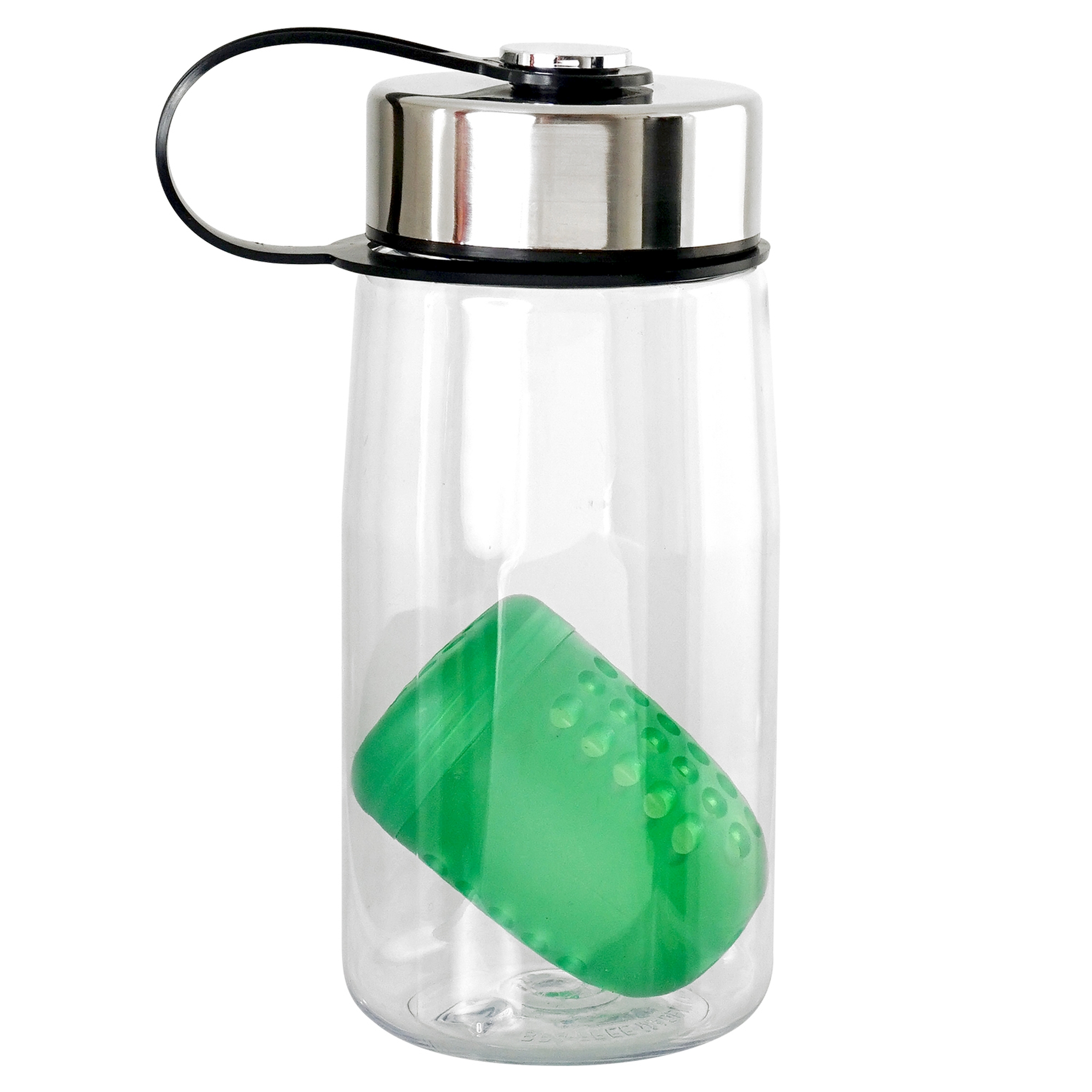 Metal Lanyard Lid 18 oz. Recycled Bottle with Floating Infuser 1