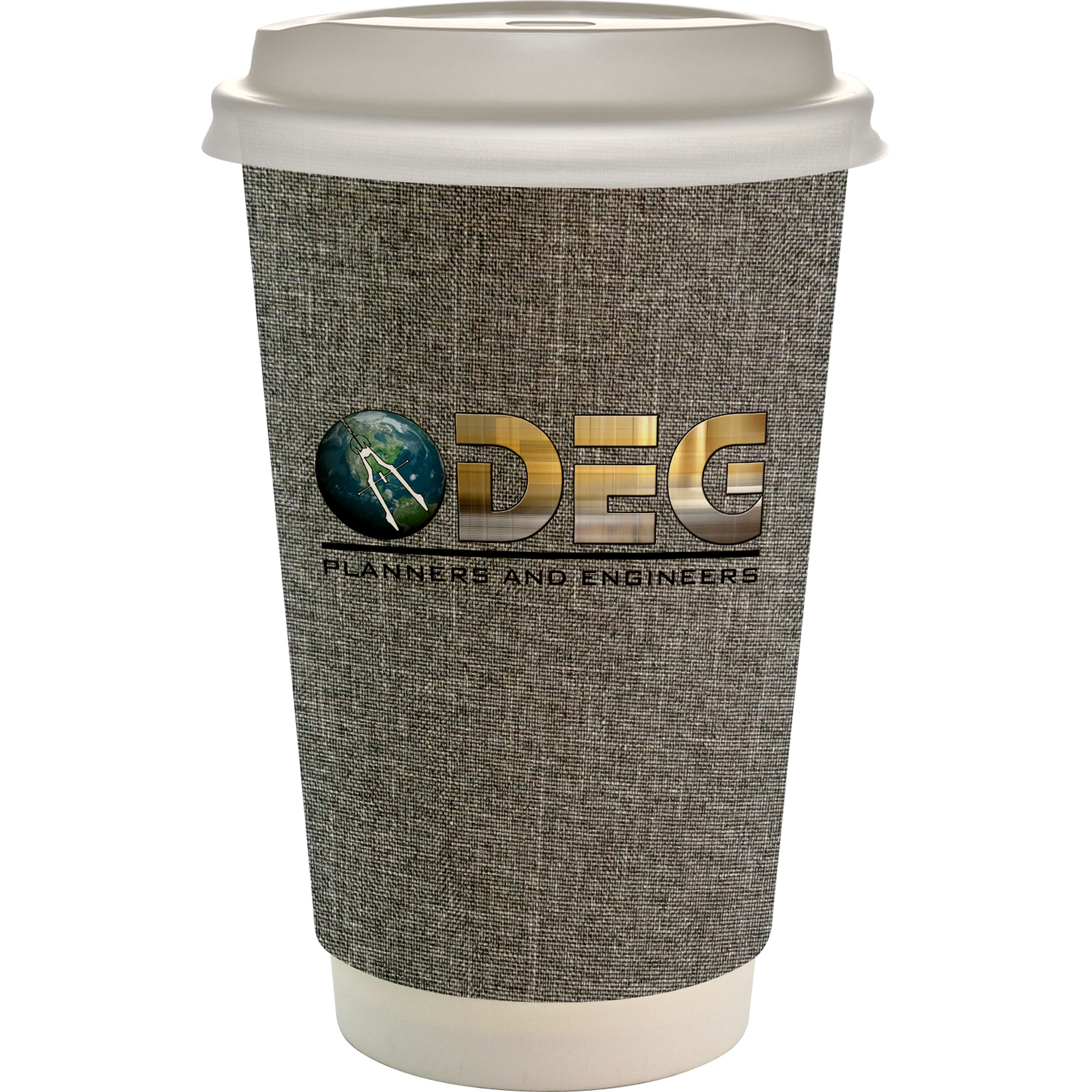 16 oz. Full Color Ridge Paper Cup With Lid 1