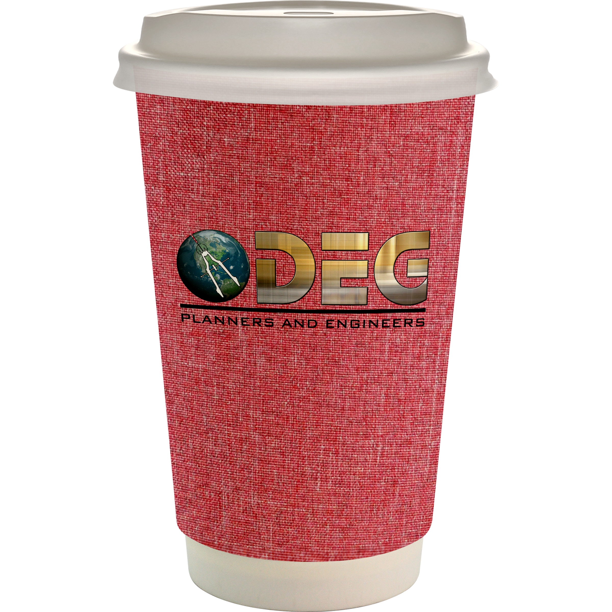 16 oz. Full Color Ridge Paper Cup With Lid 1