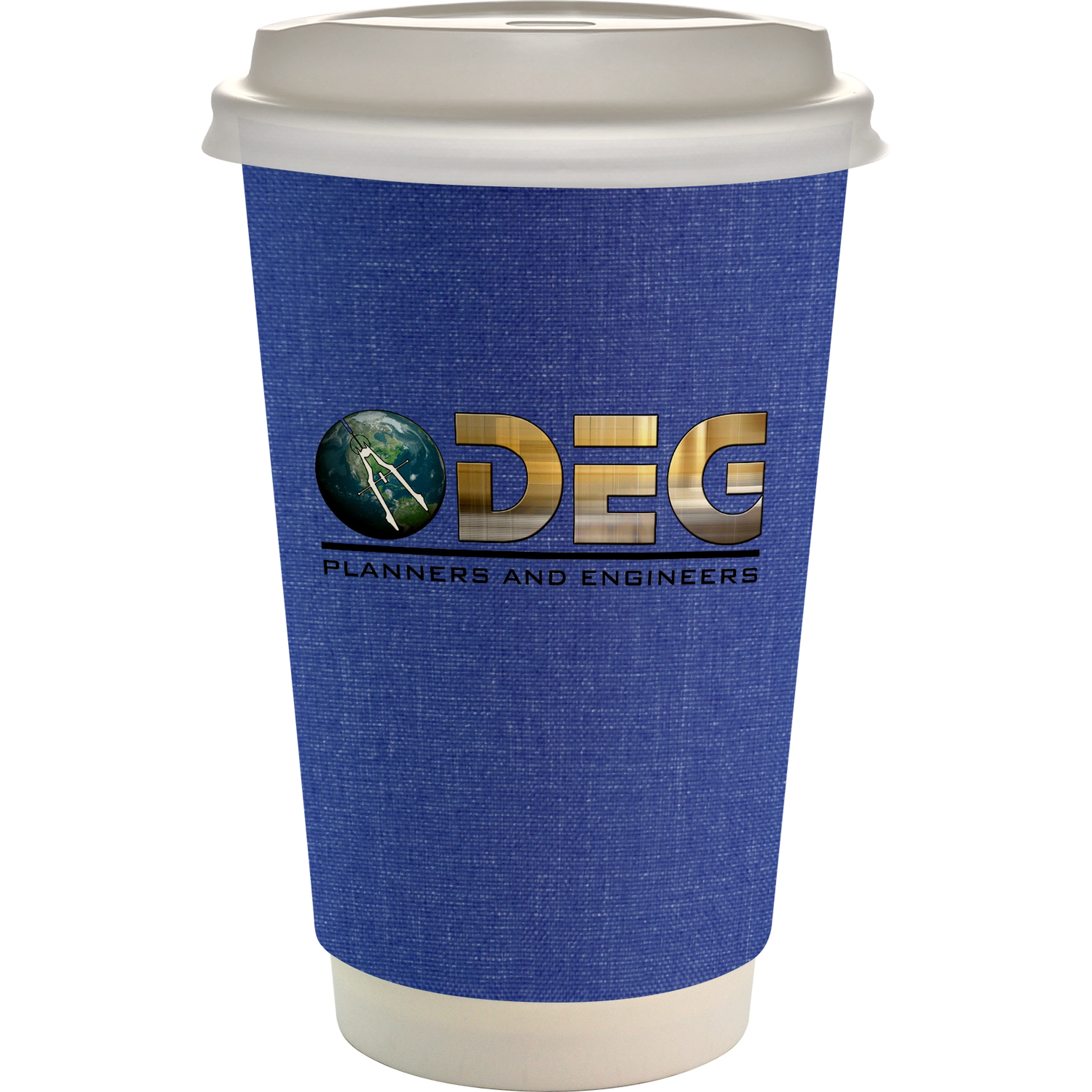16 oz. Full Color Ridge Paper Cup With Lid 1