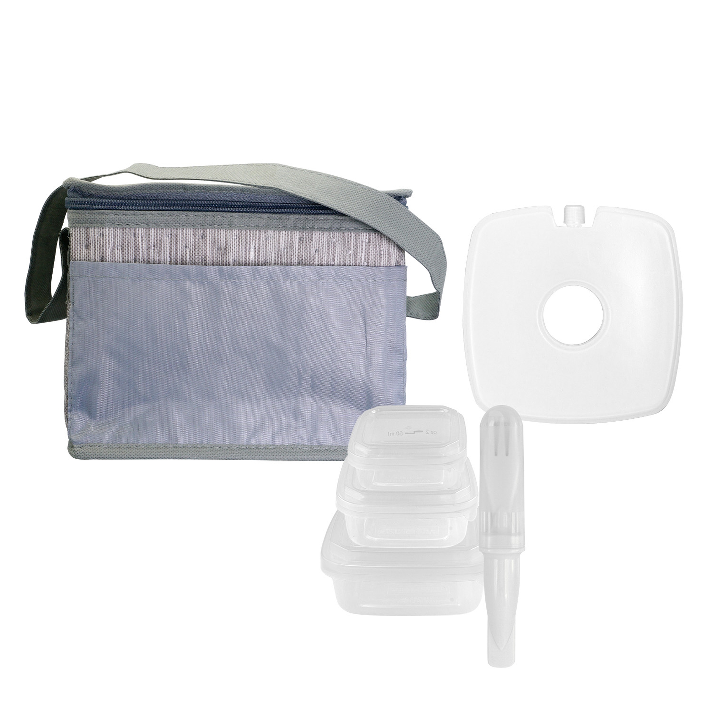 Gray Graph Chilled Lunch Set 1