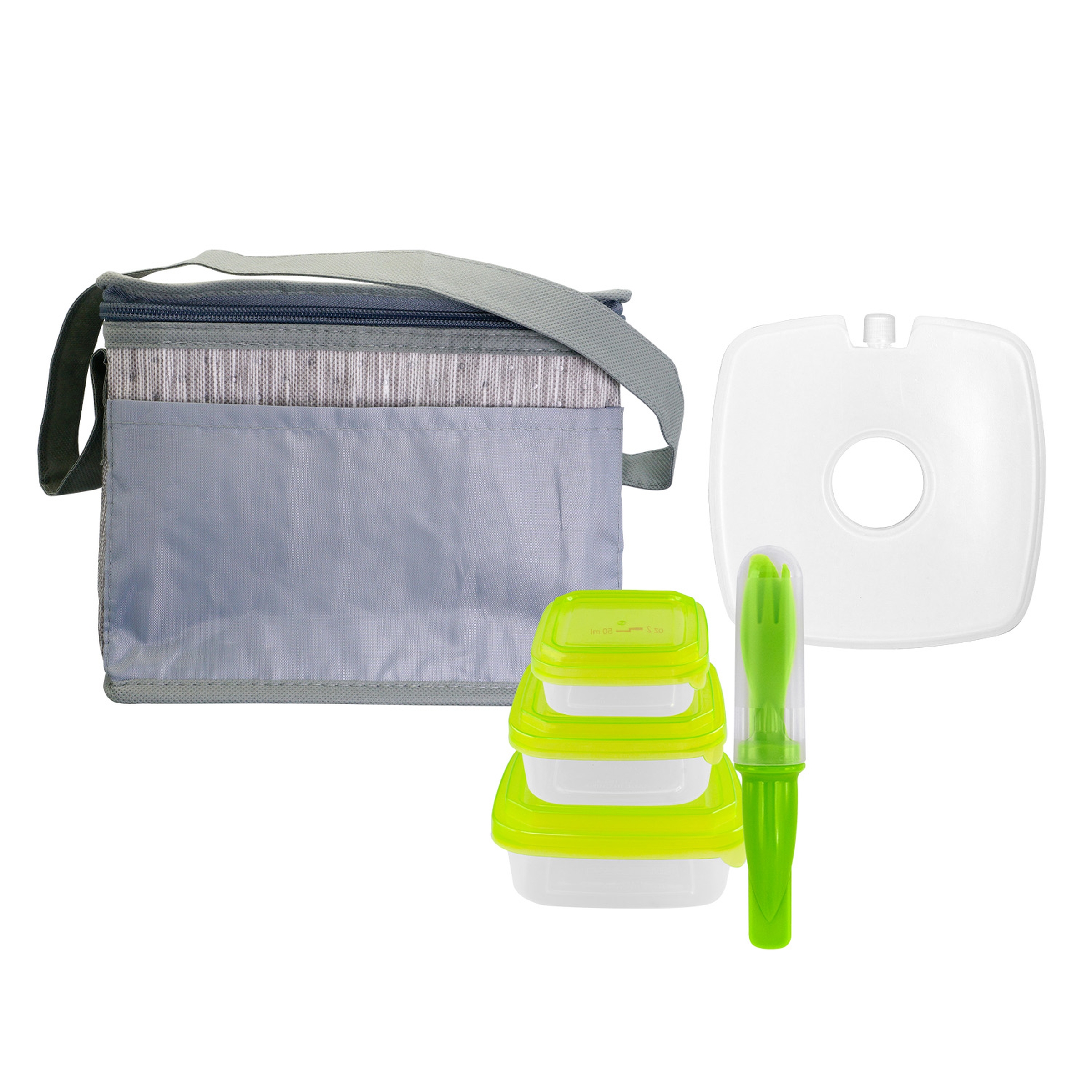 Gray Graph Chilled Lunch Set 1