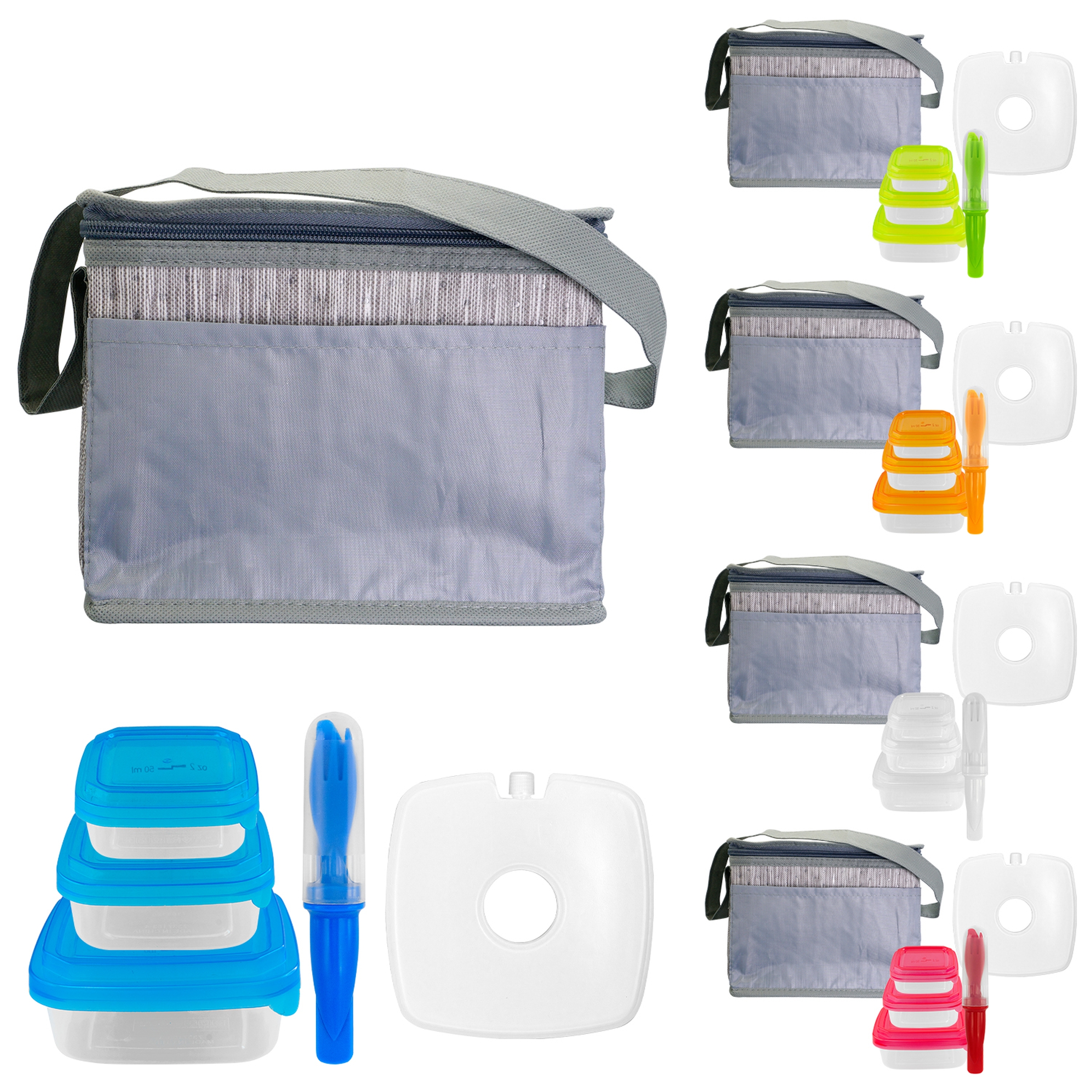 Gray Graph Chilled Lunch Set 1