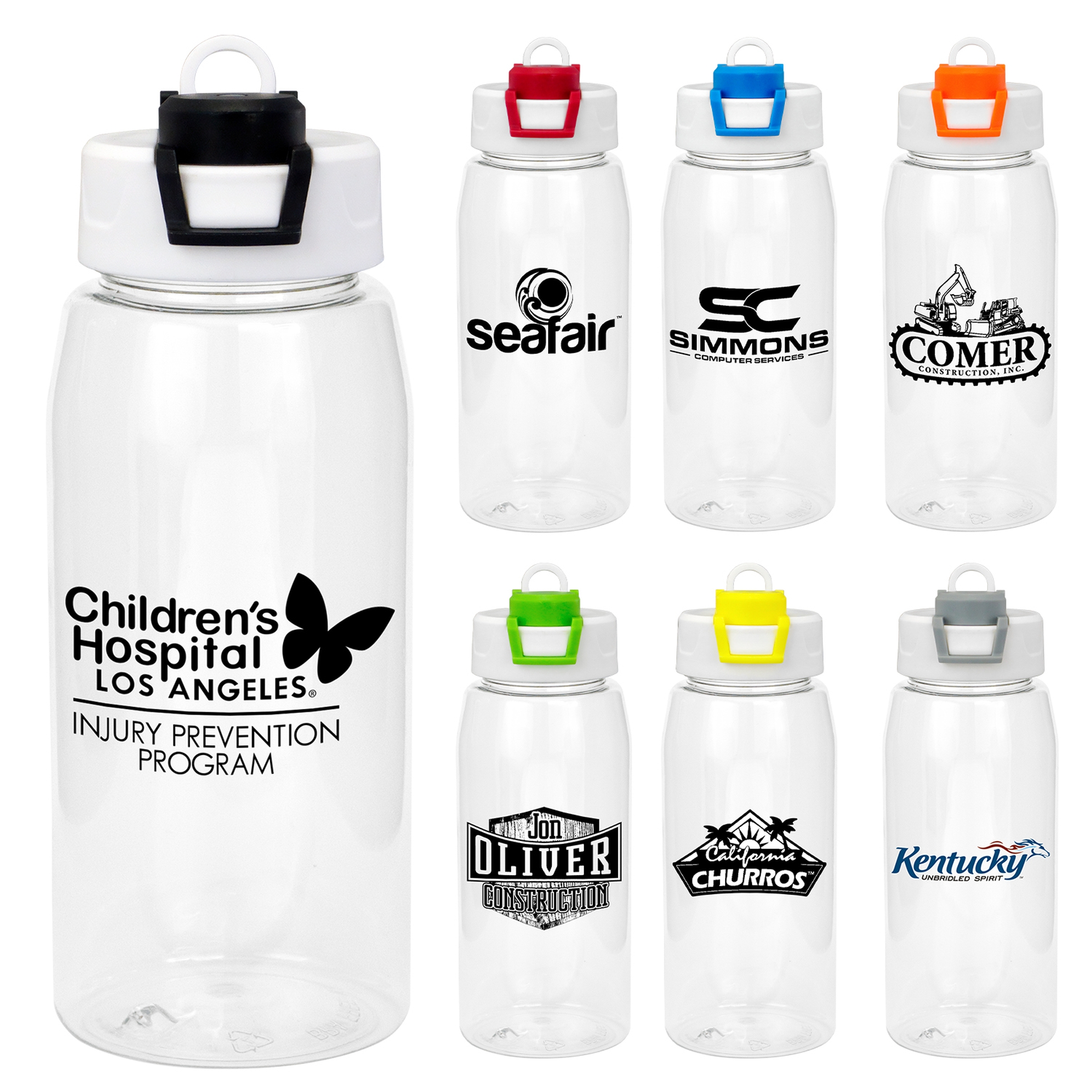Two Tone Pop Up 25 oz. Recycled Bottle 1