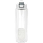 Two Tone Pop Up 24 oz. Recycled Bottle with Floating Infuser - gray Two Tone Pop Up 24 oz. Recycled Bottle with Floating Infuser - gray