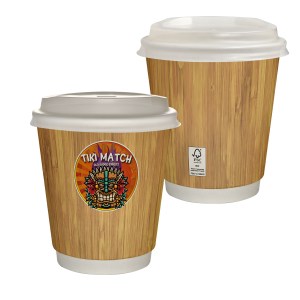10 oz. Full Color Bamboo Pattern Insulated Paper Cup With Lid 1 10 oz. Full Color Bamboo Pattern Insulated Paper Cup With Lid 1