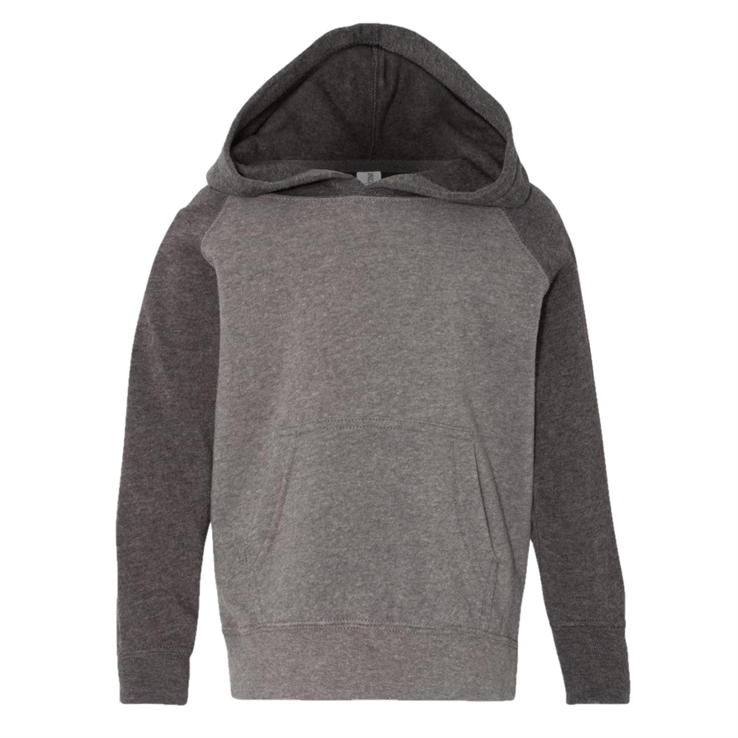 Independent Trading Co. Toddler Lightweight Blend Raglan Hooded Pullover 1