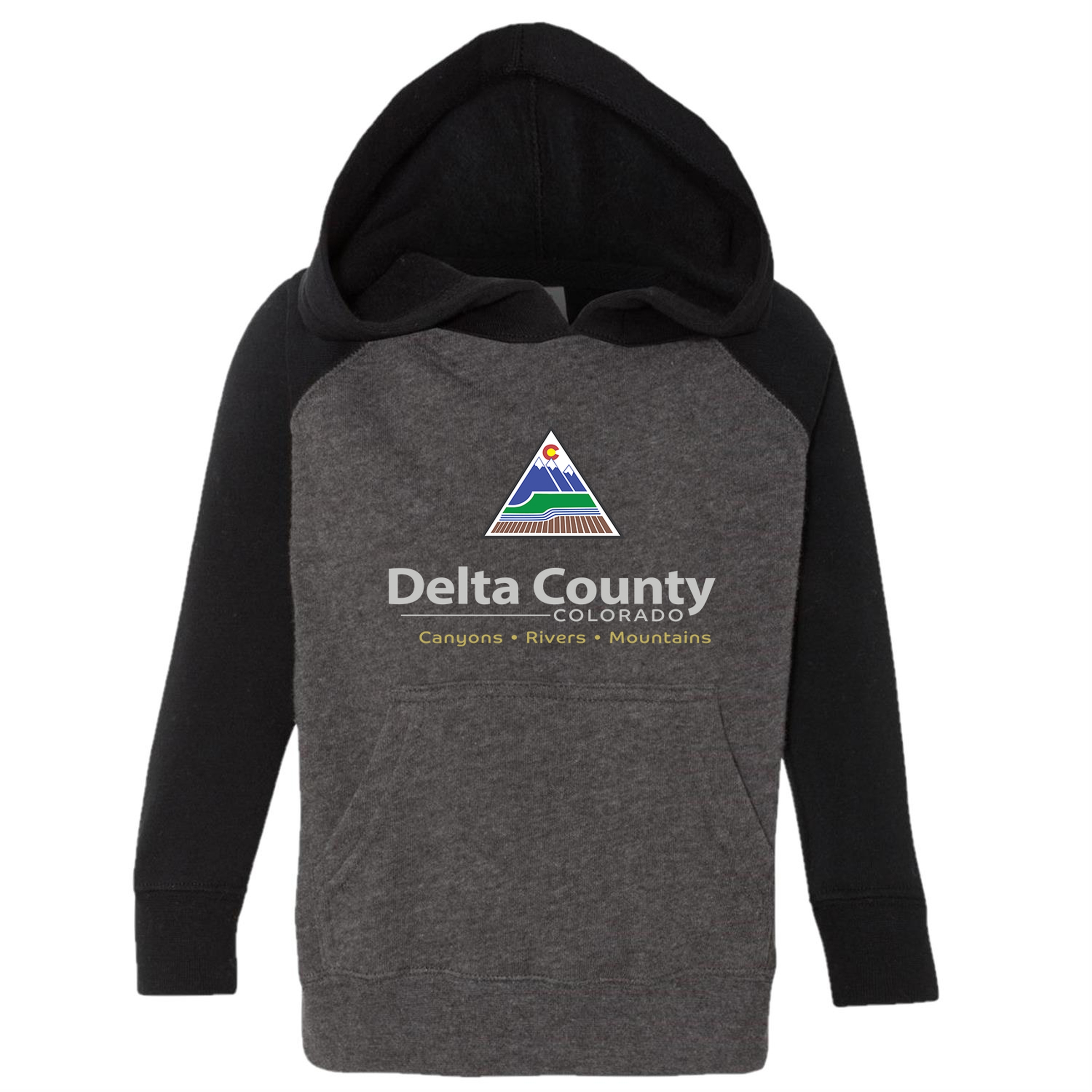 Independent Trading Co. Toddler Lightweight Blend Raglan Hooded Pullover 1