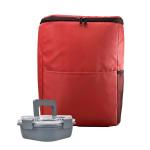 Sporty Recycled Lunch Box Set - Red Sporty Recycled Lunch Box Set - Red