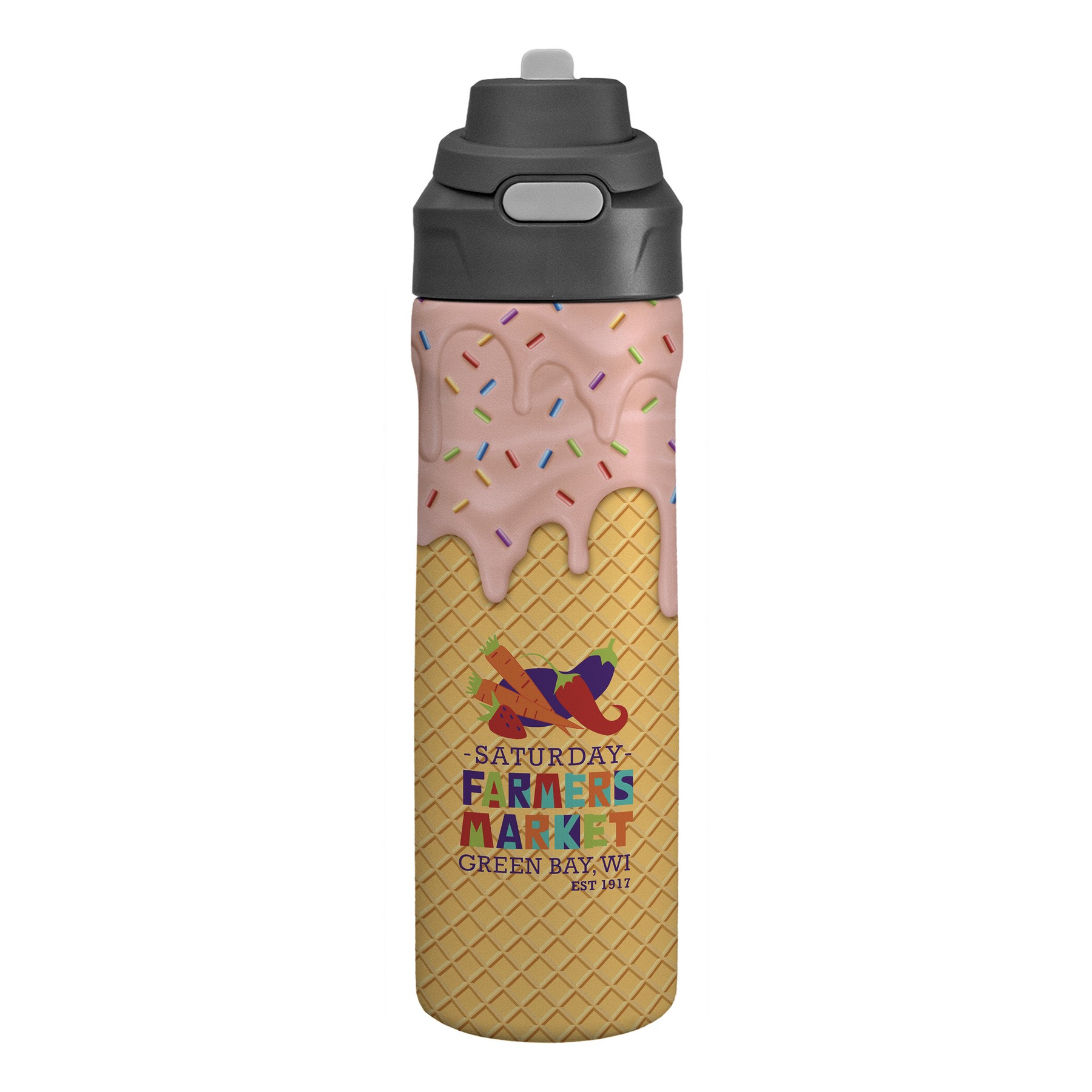 Pop Up 24 Oz. Recycled Ice Cream Bottle 1