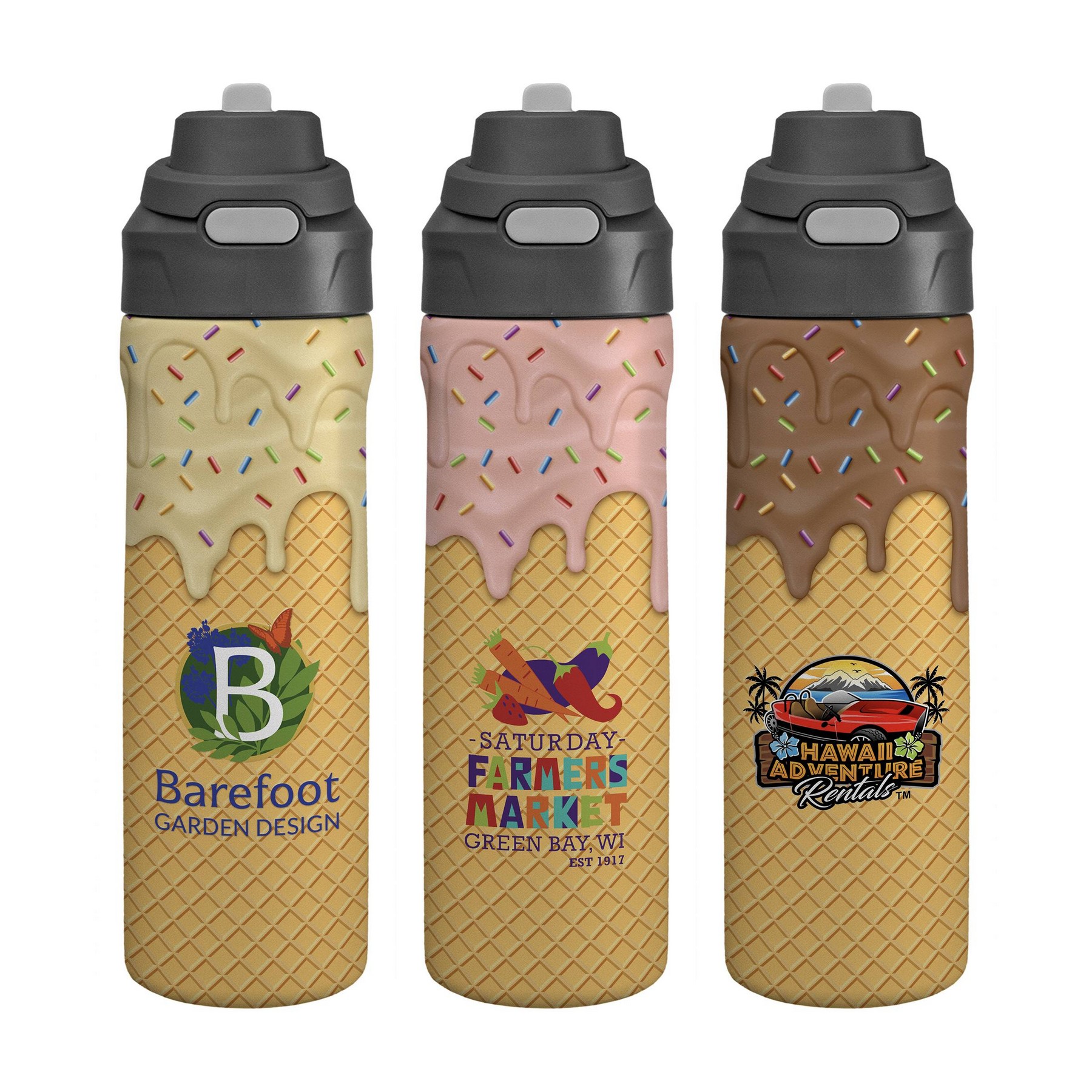 Pop Up 24 Oz. Recycled Ice Cream Bottle 1