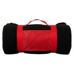 Rolled Up Recycled Blanket - Red Blank Rolled Up Recycled Blanket - Red Blank