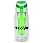 Trendy 25 oz. Recycled Bottle with Infuser - green Trendy 25 oz. Recycled Bottle with Infuser - green