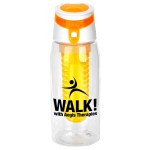 Trendy 25 oz. Recycled Bottle with Infuser - orange Trendy 25 oz. Recycled Bottle with Infuser - orange