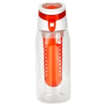 Trendy 25 oz. Recycled Bottle with Infuser - red Trendy 25 oz. Recycled Bottle with Infuser - red