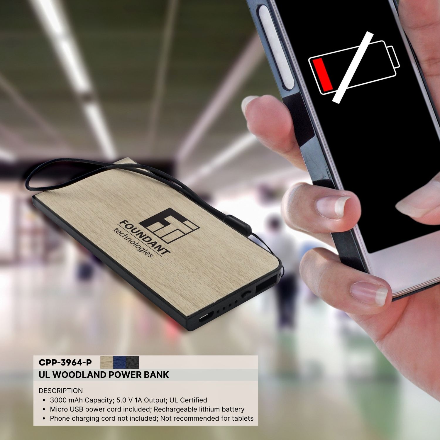 UL Woodland Power Bank 1