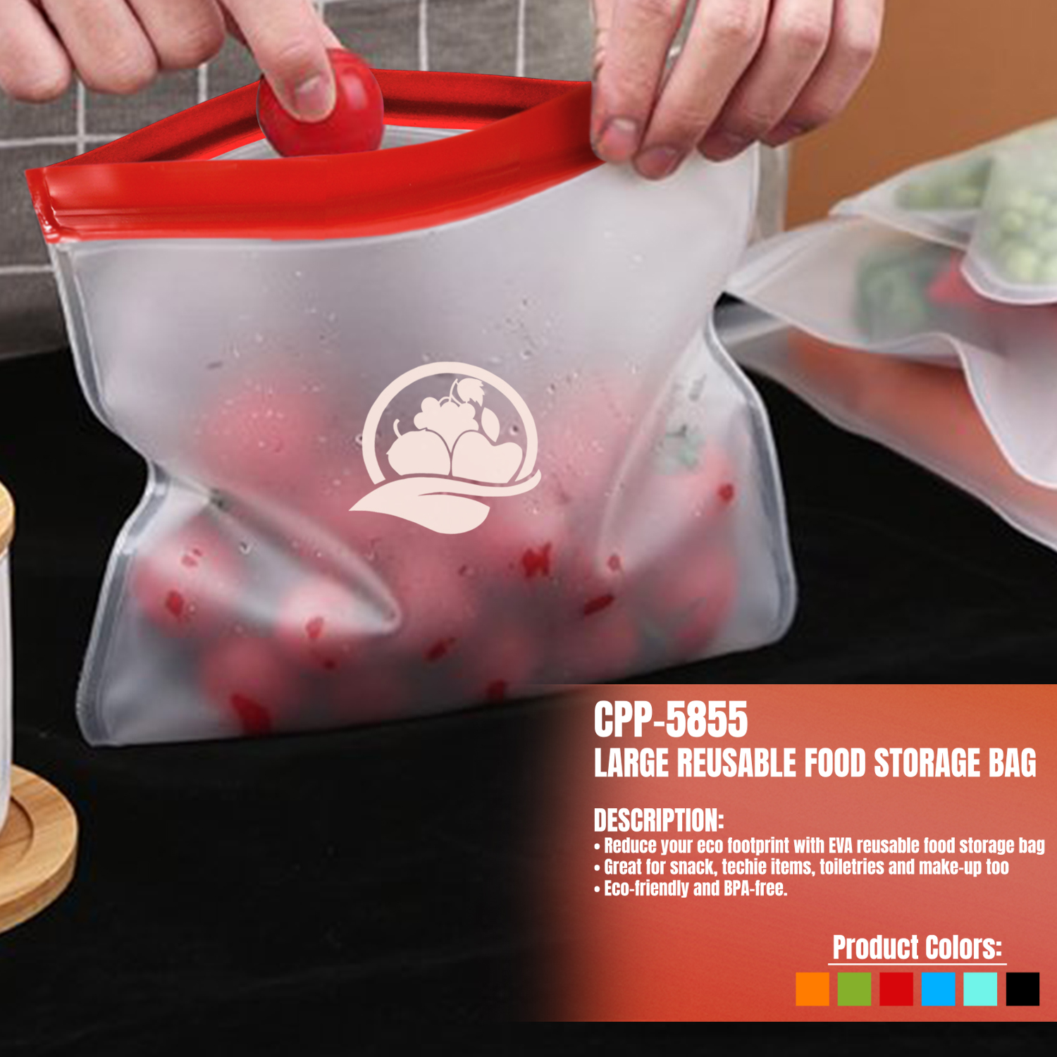 Large Reusable Food Storage Bag 1