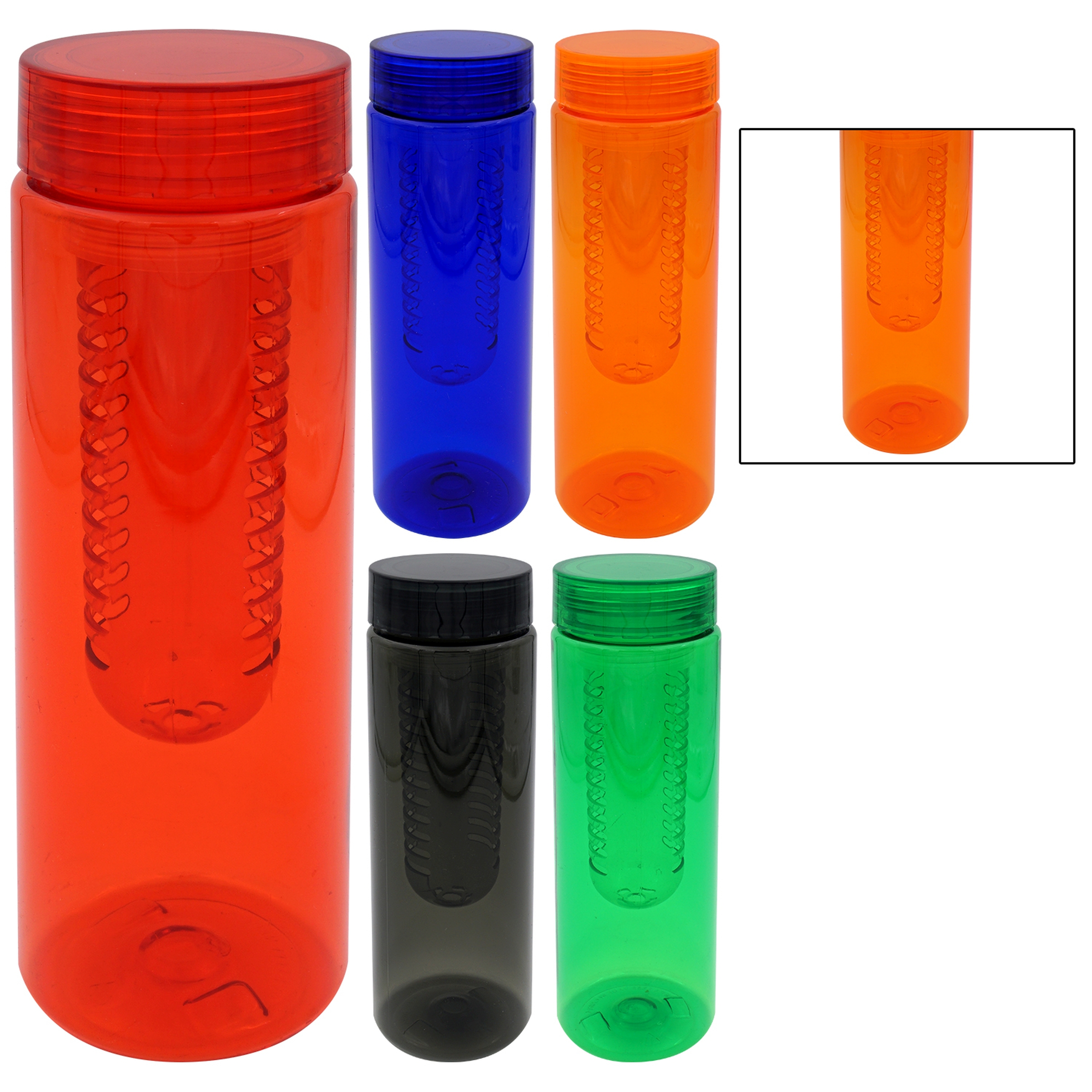 Clear View 24 oz. Colorful Bottle with Infuser 1