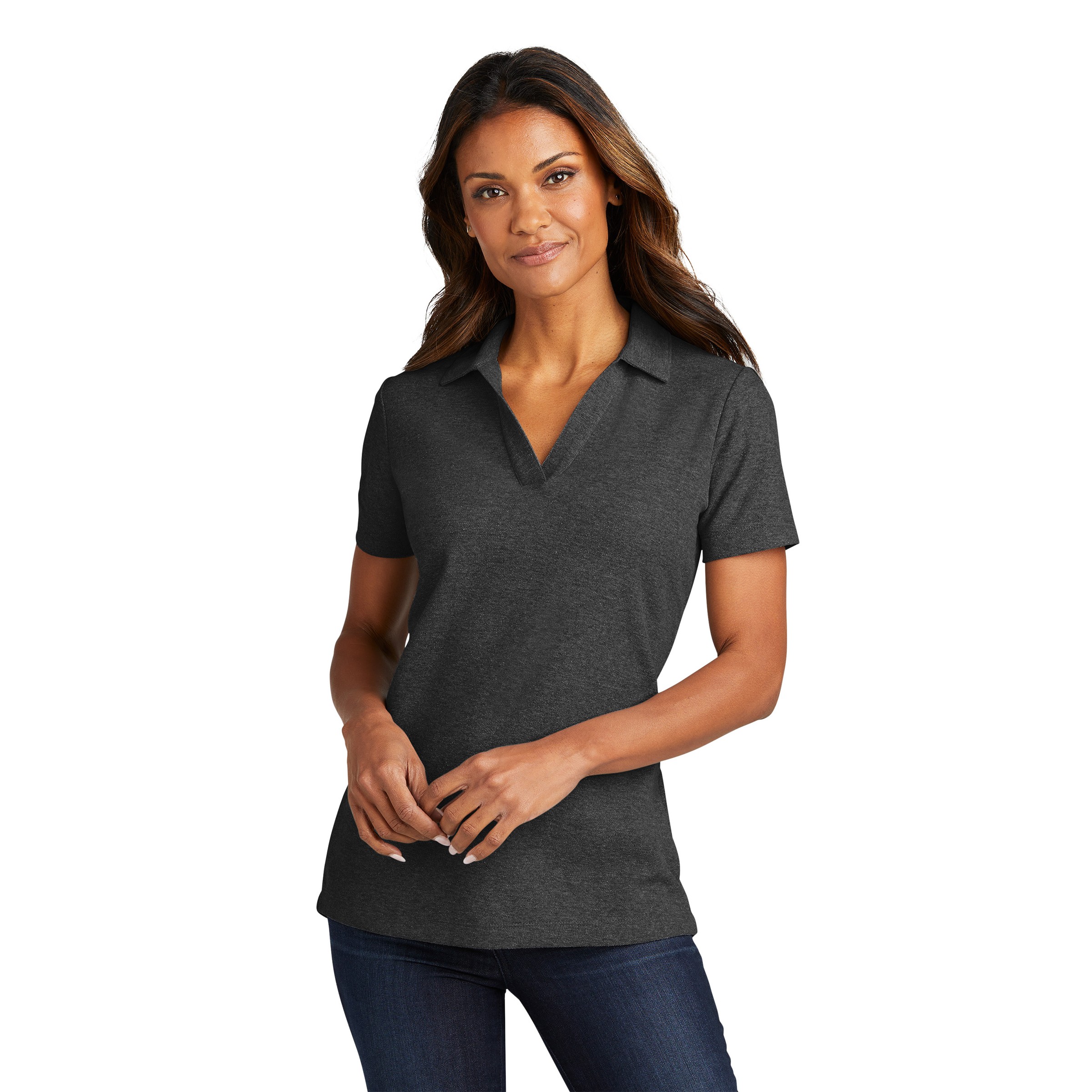 Port Authority® Ladies C-FREE ® Cotton Blend Pique Polo 2