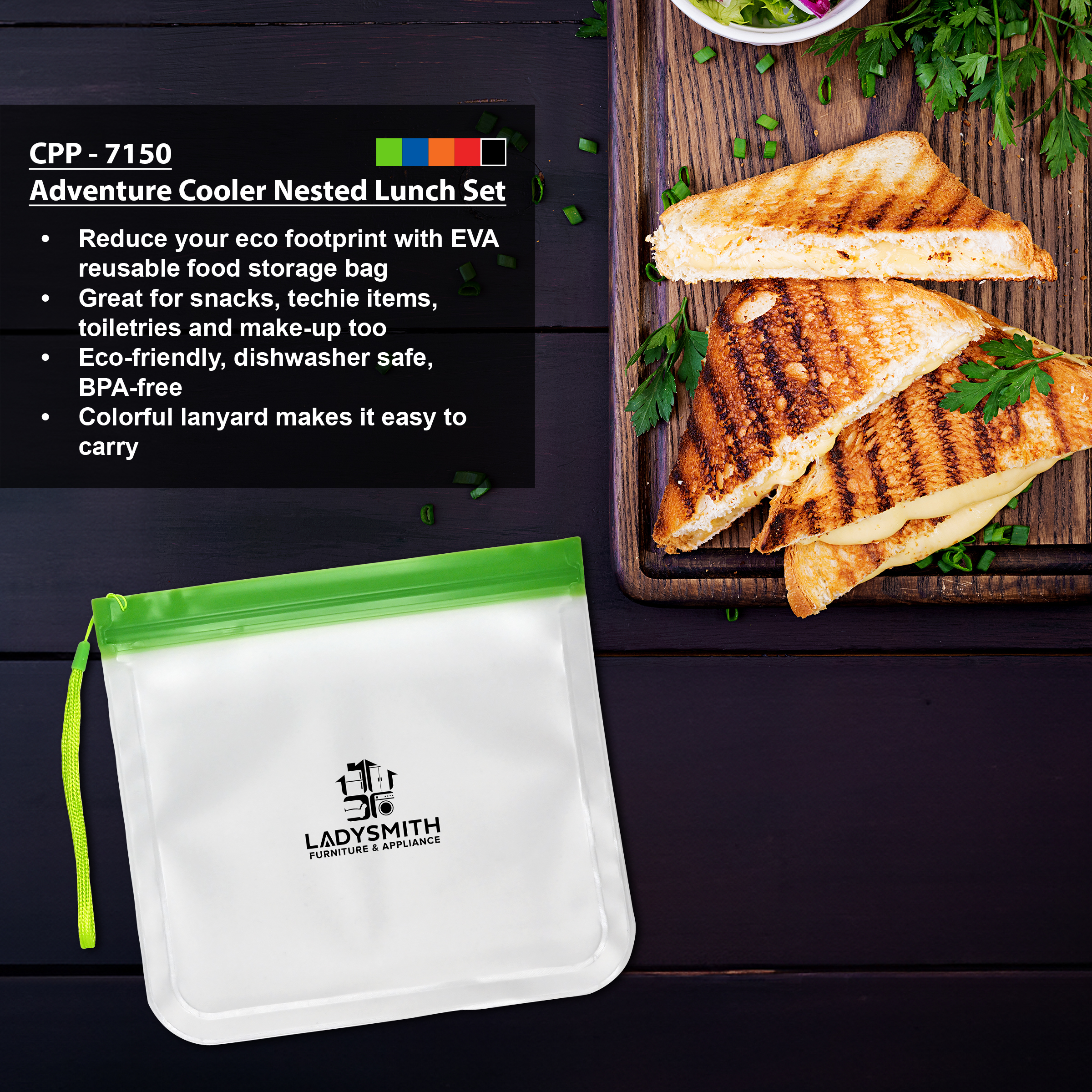 Carry On Reusable Sandwich Bag 1