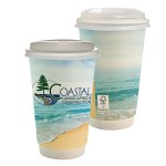 16 oz. Full Color Seaside Paper Cup With Lid 1 16 oz. Full Color Seaside Paper Cup With Lid 1