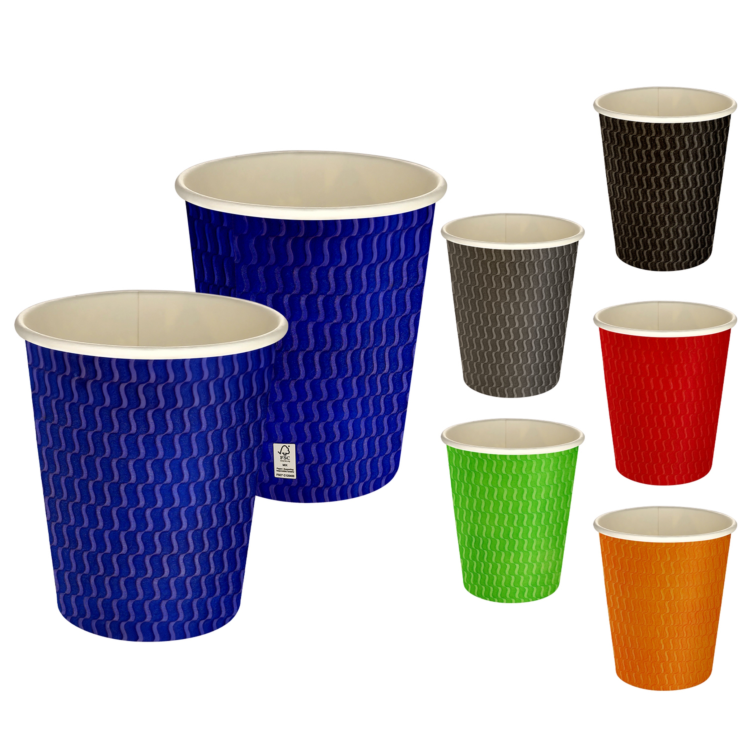 5 oz Full Color Wave Paper Cup 1