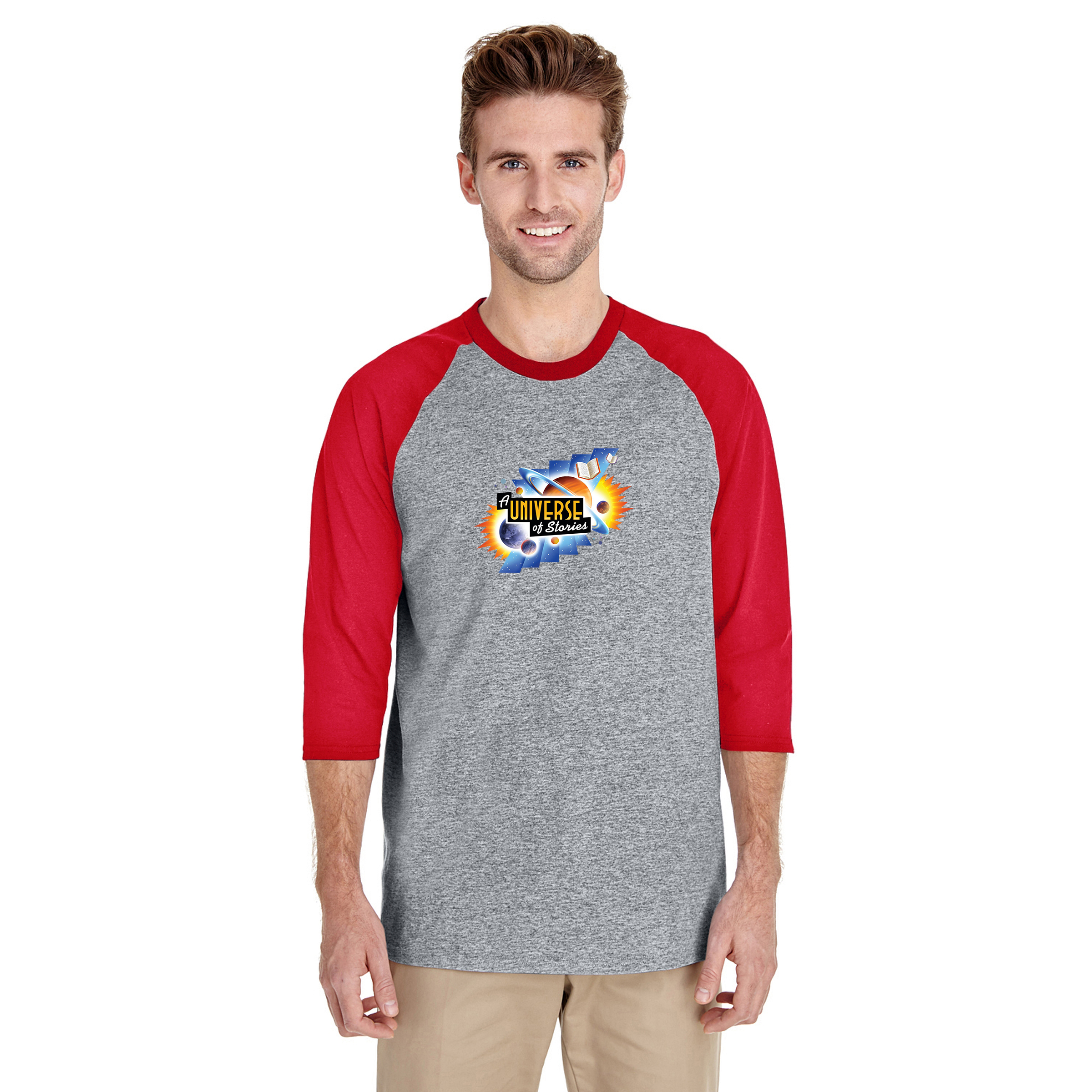 Gildan® Heavy Cotton™ Raglan Three-Quarter Sleeve T-Shirt 1