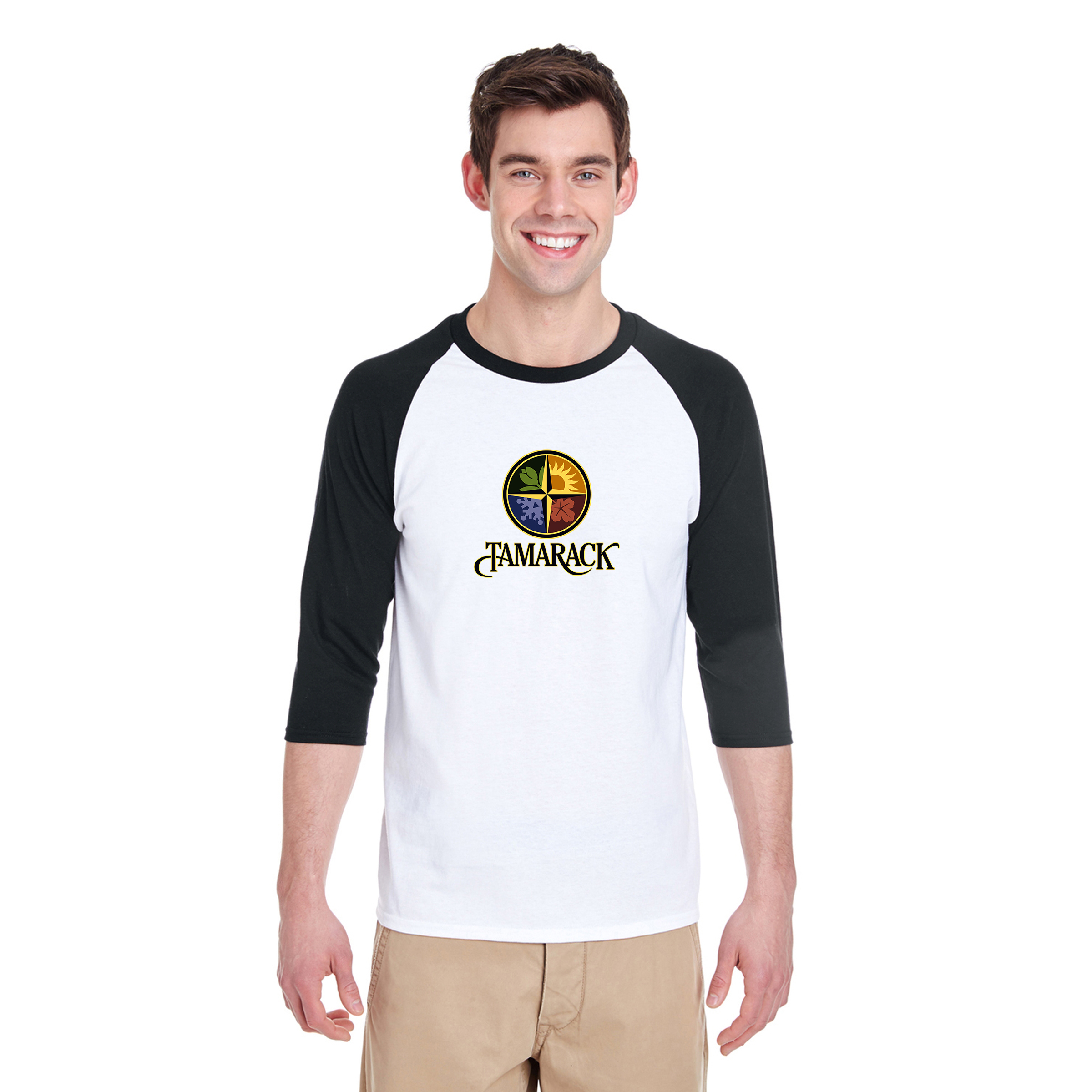 Gildan® Heavy Cotton™ Raglan Three-Quarter Sleeve T-Shirt 1
