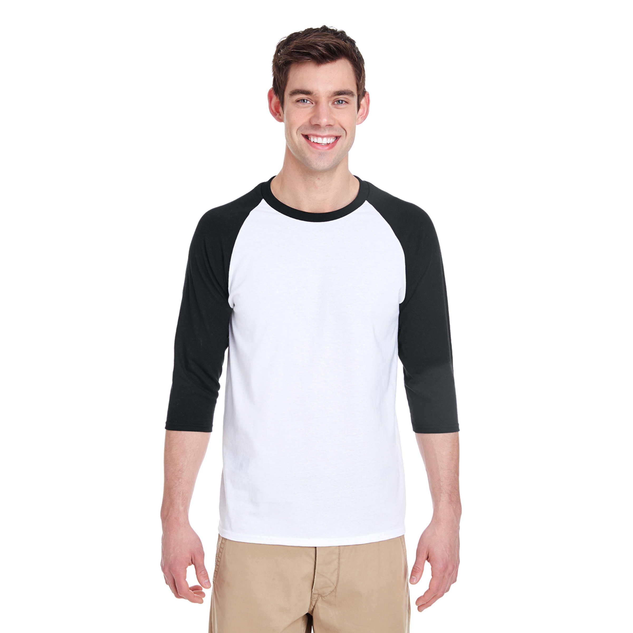 Gildan® Heavy Cotton™ Raglan Three-Quarter Sleeve T-Shirt 1