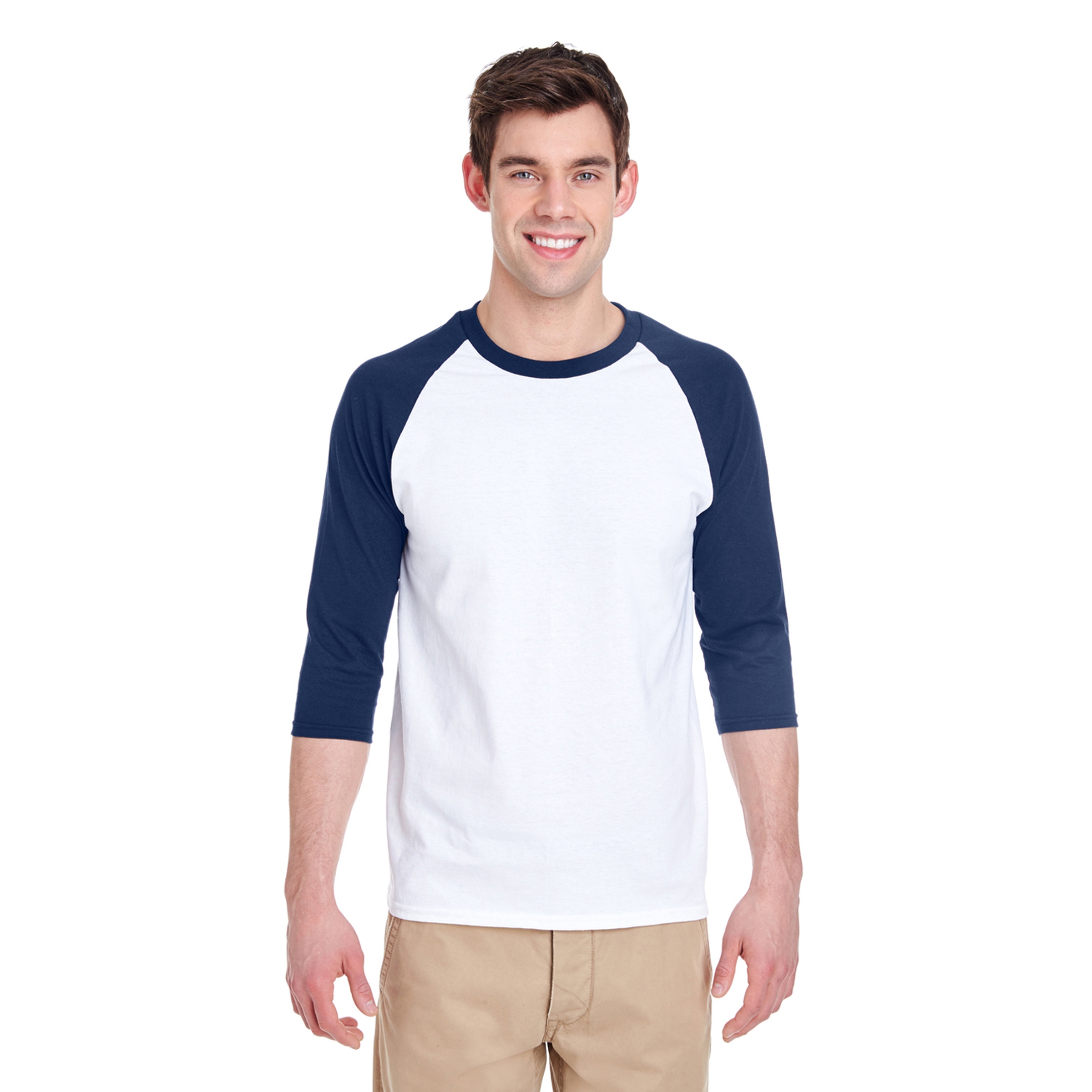 Gildan® Heavy Cotton™ Raglan Three-Quarter Sleeve T-Shirt 1
