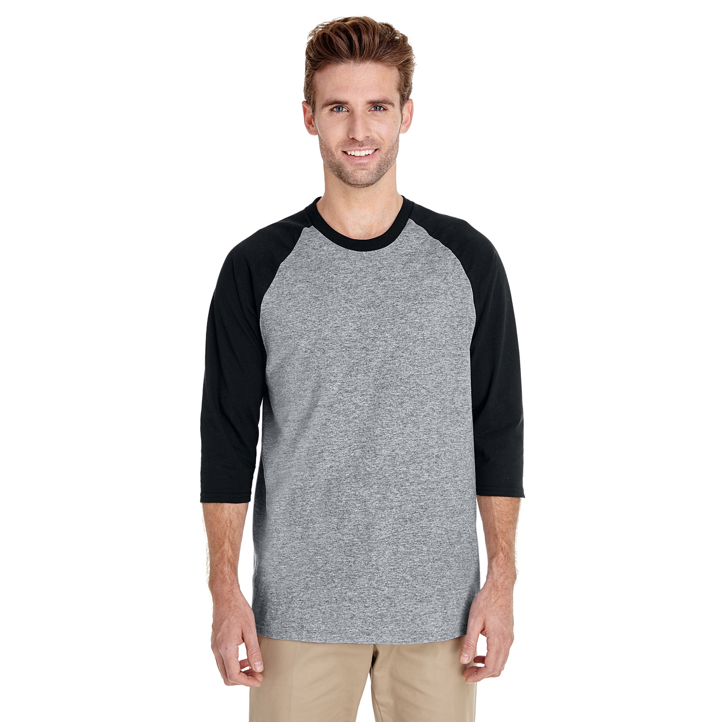 Gildan® Heavy Cotton™ Raglan Three-Quarter Sleeve T-Shirt 1
