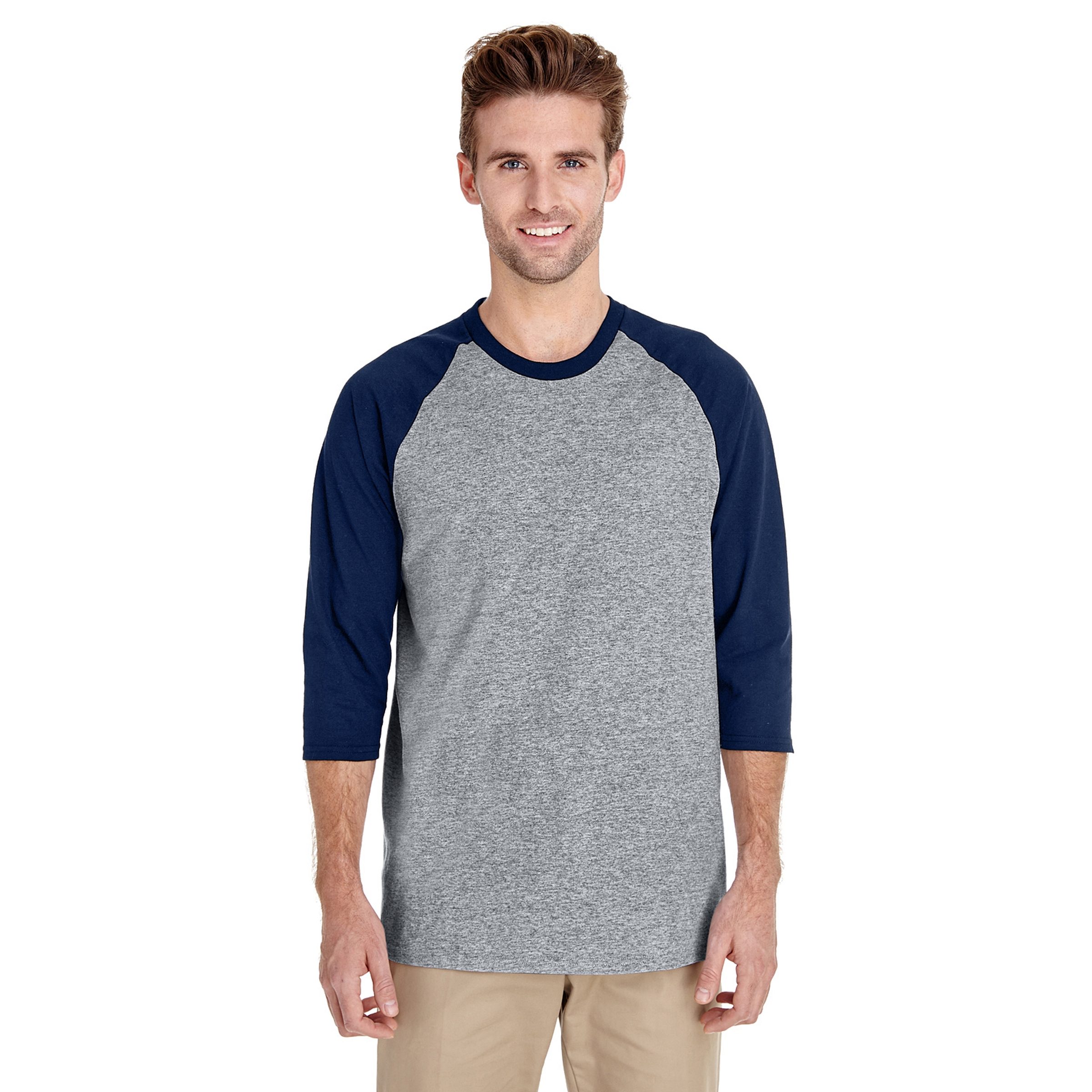 Gildan® Heavy Cotton™ Raglan Three-Quarter Sleeve T-Shirt 1
