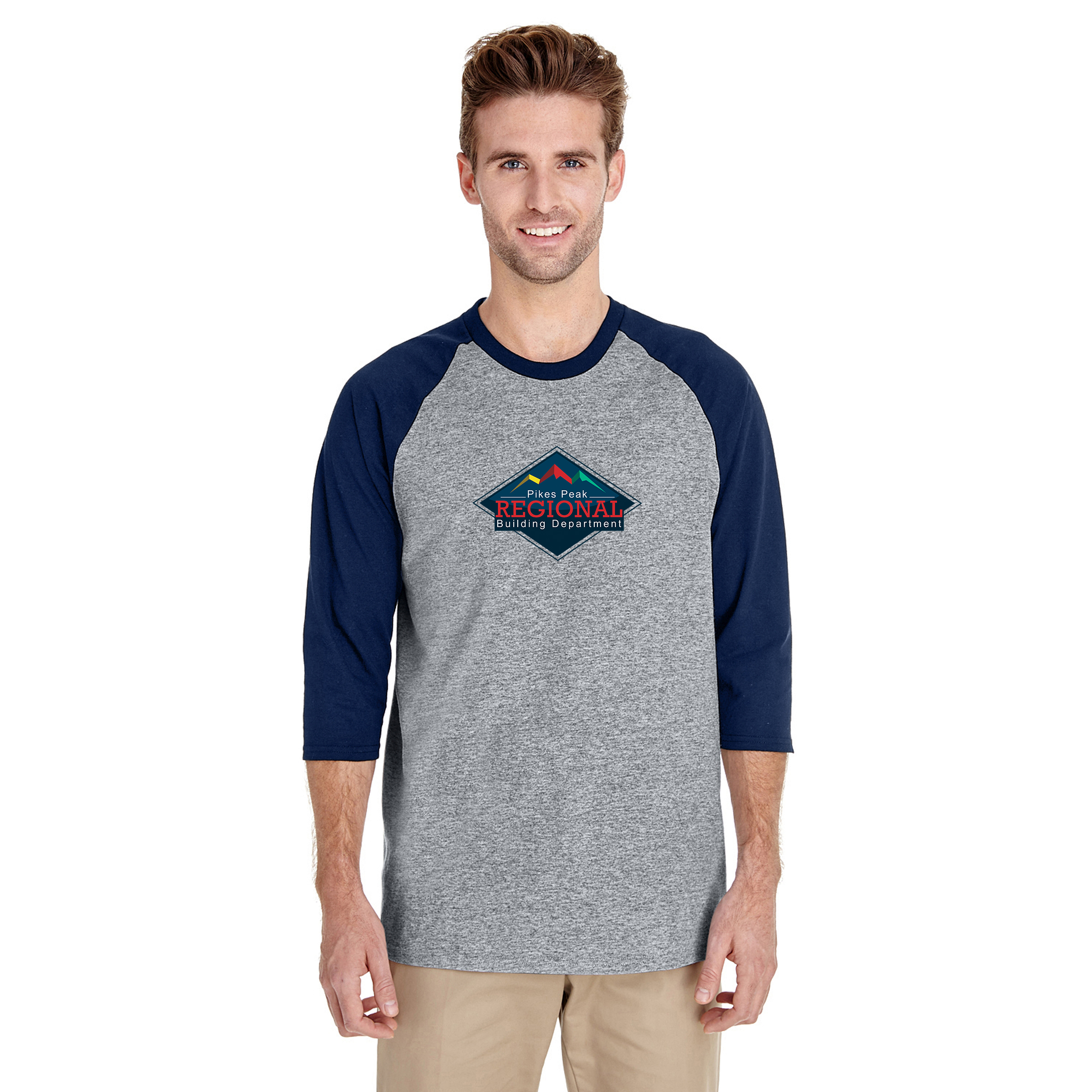 Gildan® Heavy Cotton™ Raglan Three-Quarter Sleeve T-Shirt 1