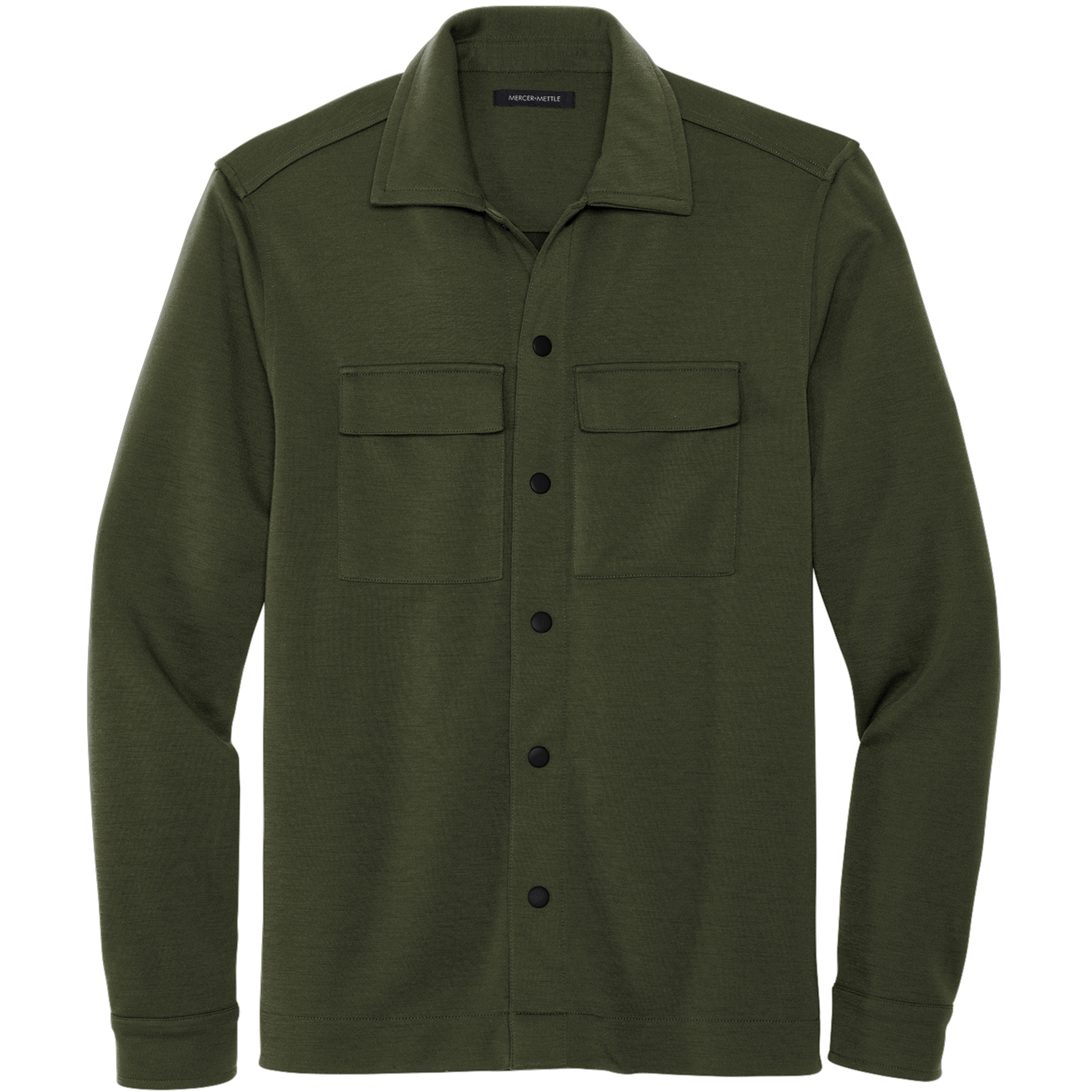 Mercer+Mettle™ Double-Knit Snap Front Emblem Jacket 1