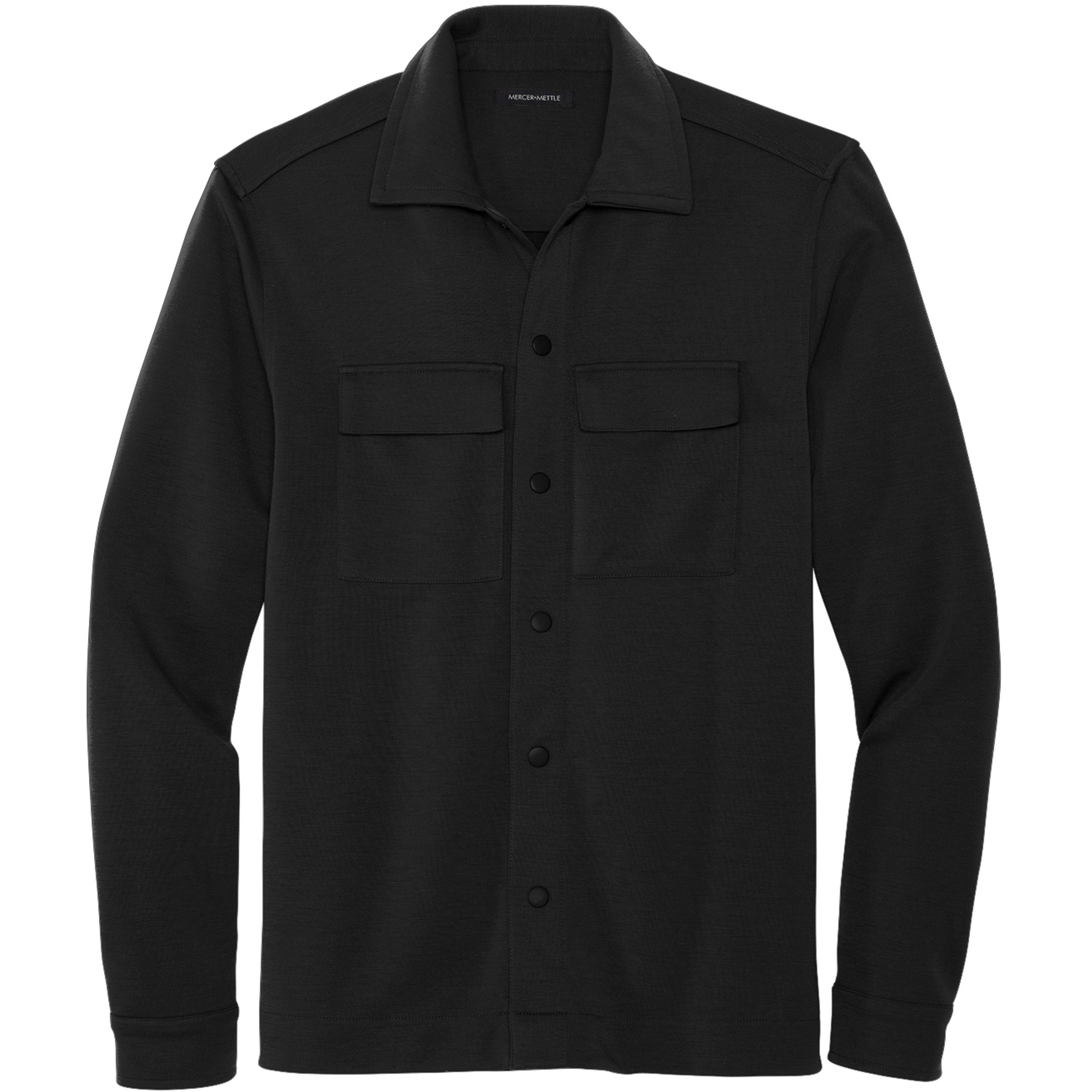 Mercer+Mettle™ Double-Knit Snap Front Emblem Jacket 1