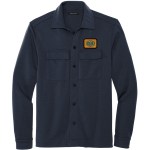 Mercer+Mettle™ Double-Knit Snap Front Emblem Jacket - Night Navy Mercer+Mettle™ Double-Knit Snap Front Emblem Jacket - Night Navy