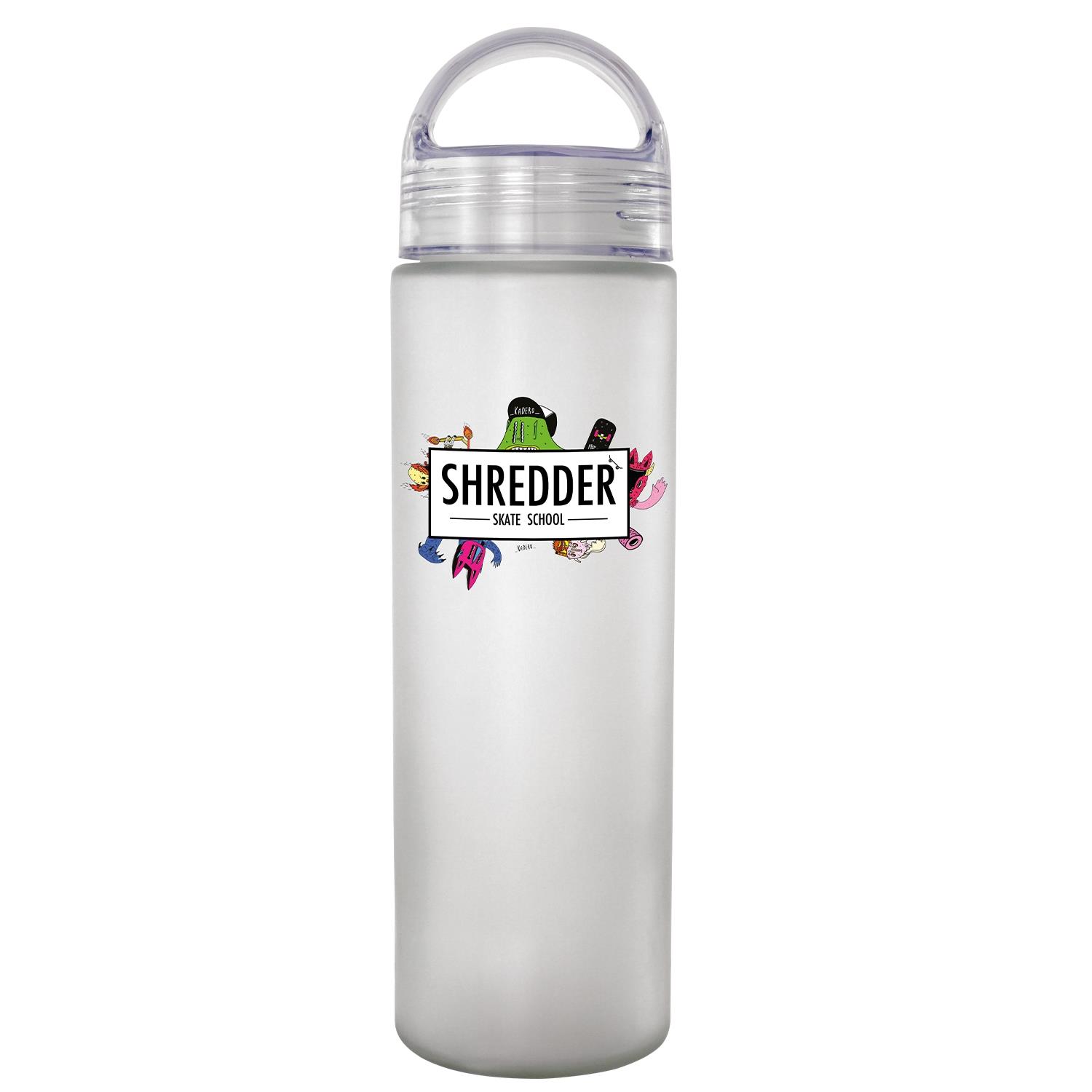 Arch 22 oz. Full Color Frosted Glass Bottle 1